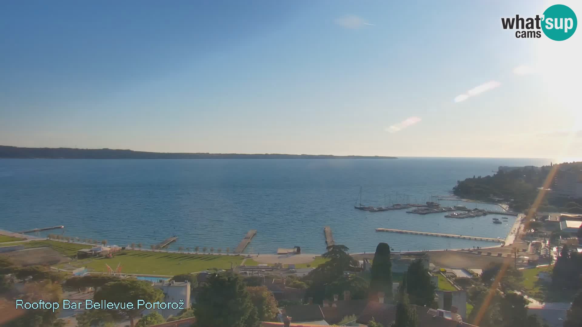 Portorož web kamera – pogled sa Villa Bellevue