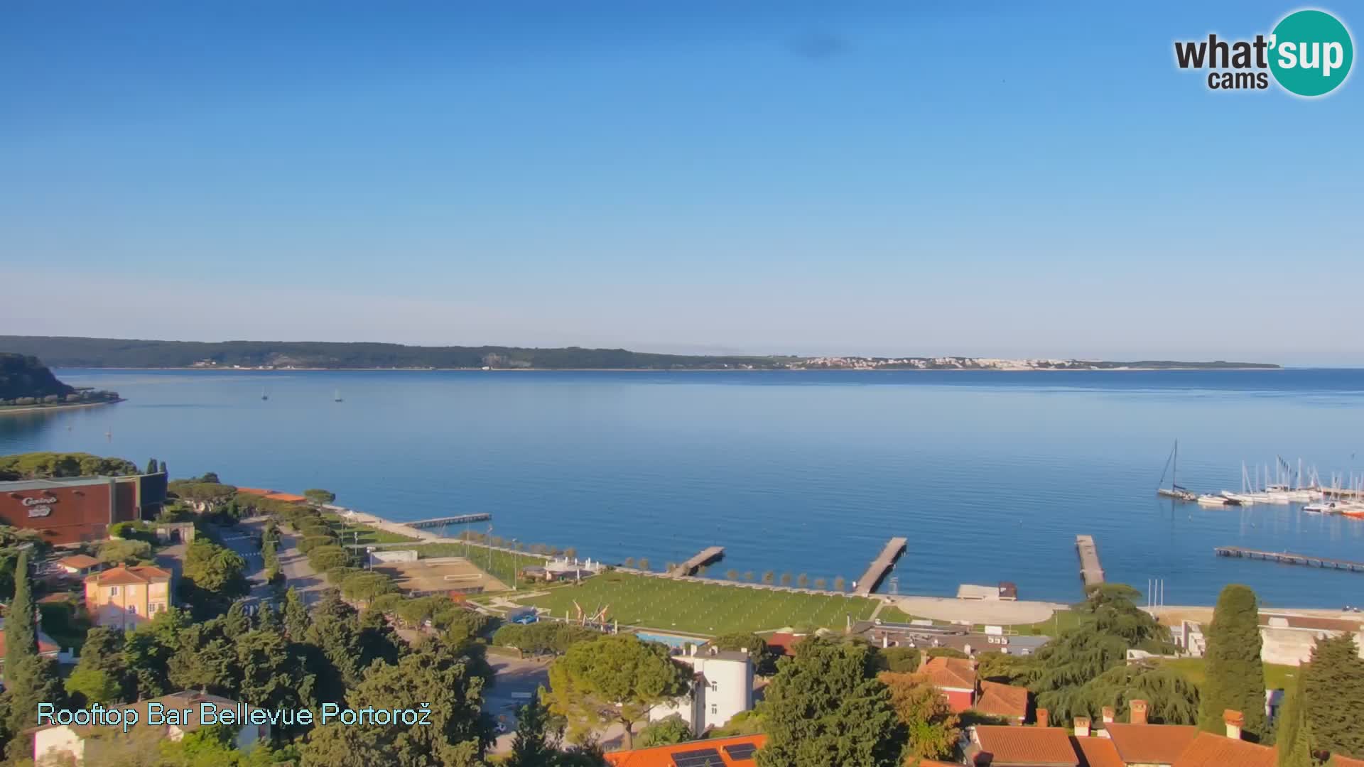 Portorož web kamera – pogled sa Villa Bellevue