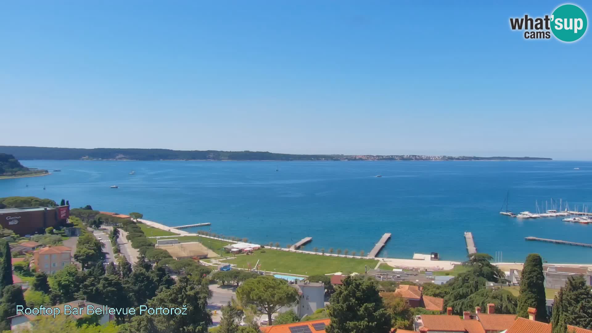 Portorož camera en vivo – Panorama Villa Bellevue