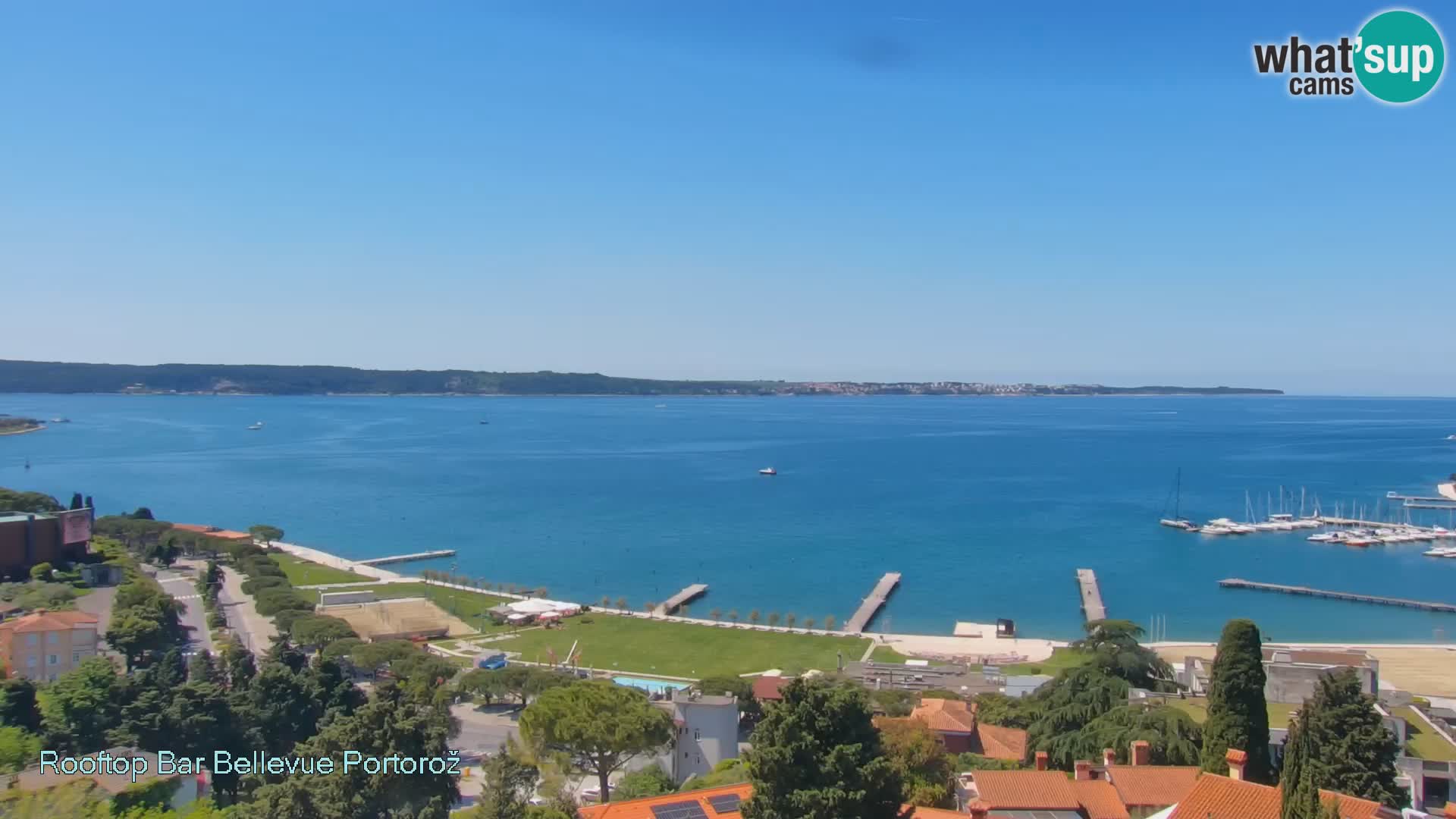 Portorož camera en vivo – Panorama Villa Bellevue
