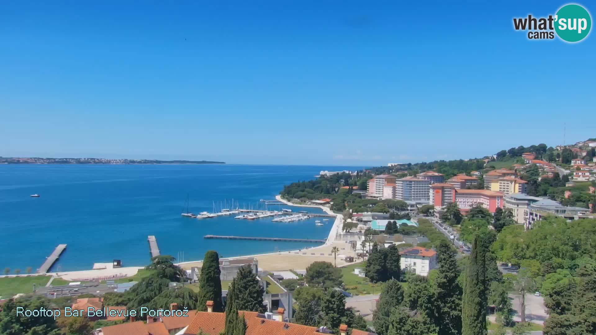 Portorož web kamera – pogled sa Villa Bellevue