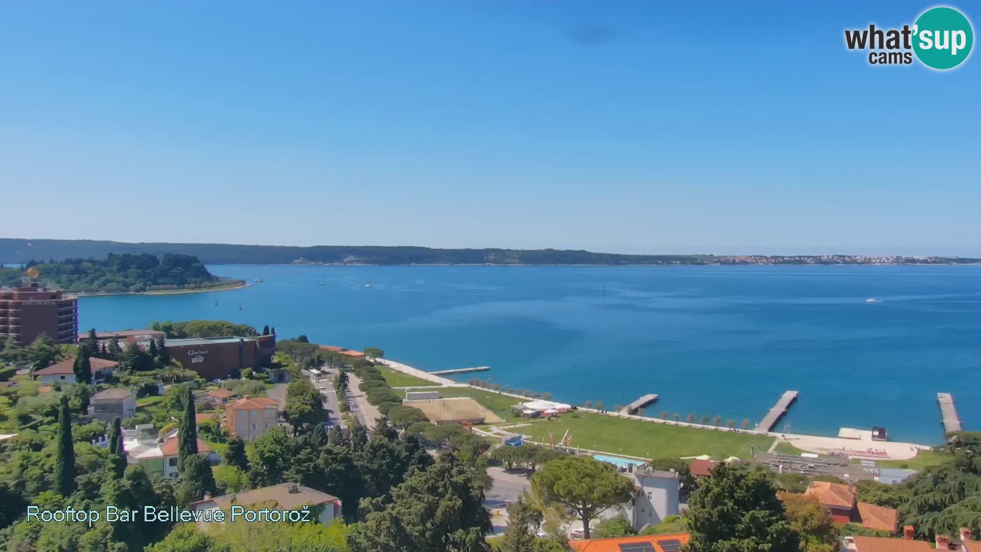 Portorož web kamera – pogled sa Villa Bellevue