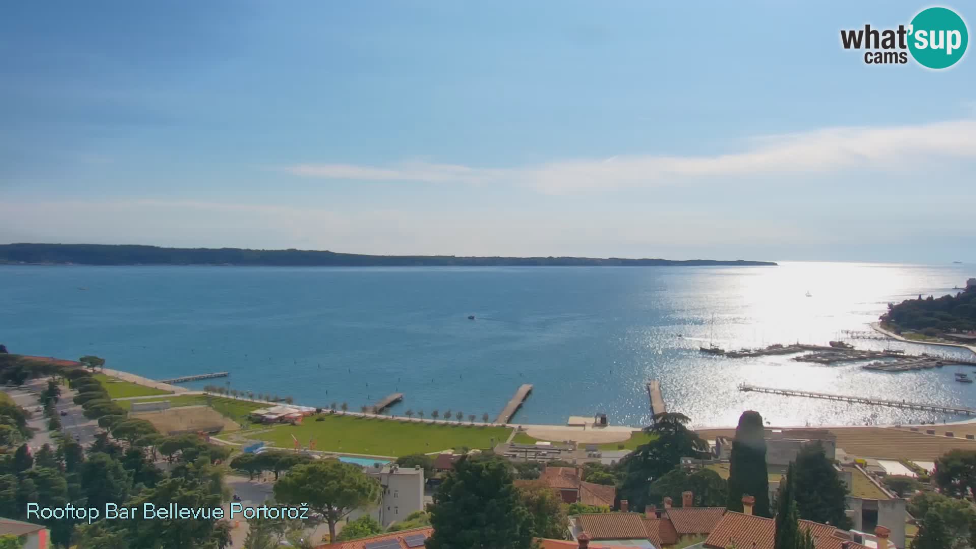 Panorama webcam Portorož – view from Villa Bellevue