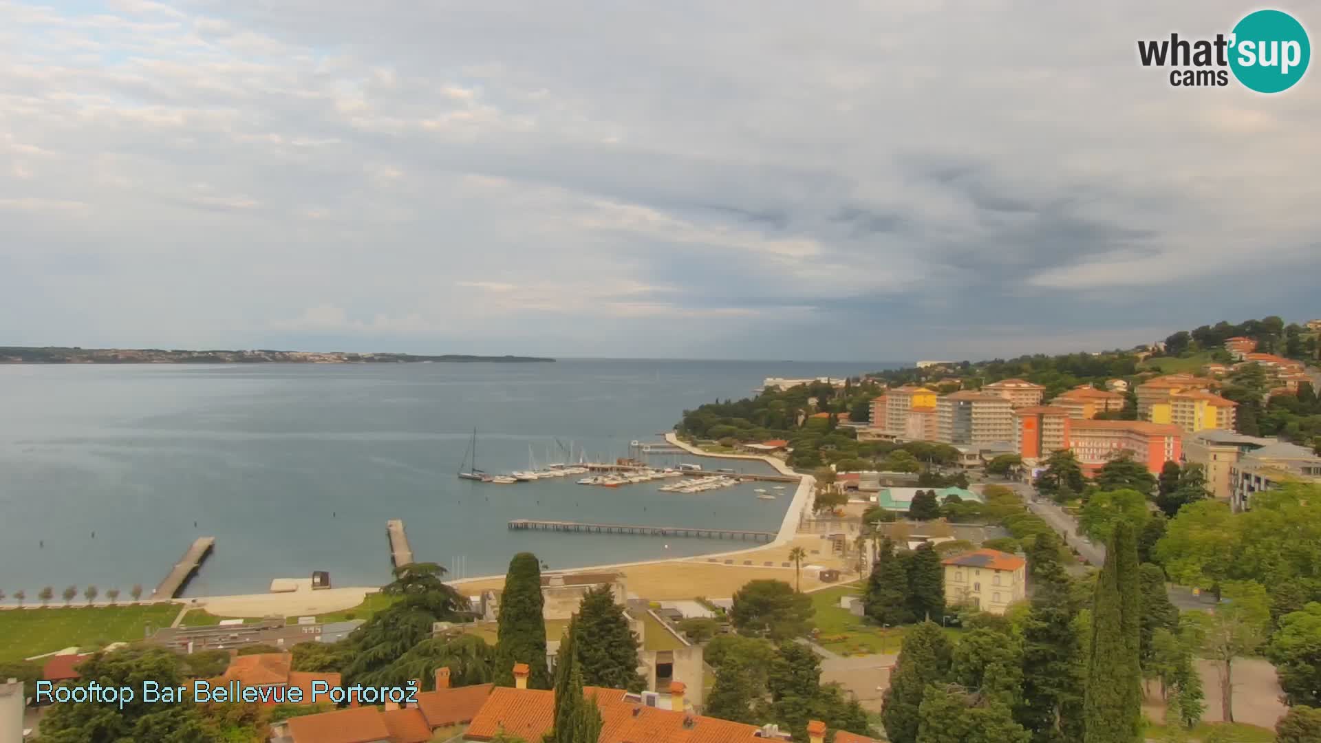 Portorož web kamera – pogled sa Villa Bellevue