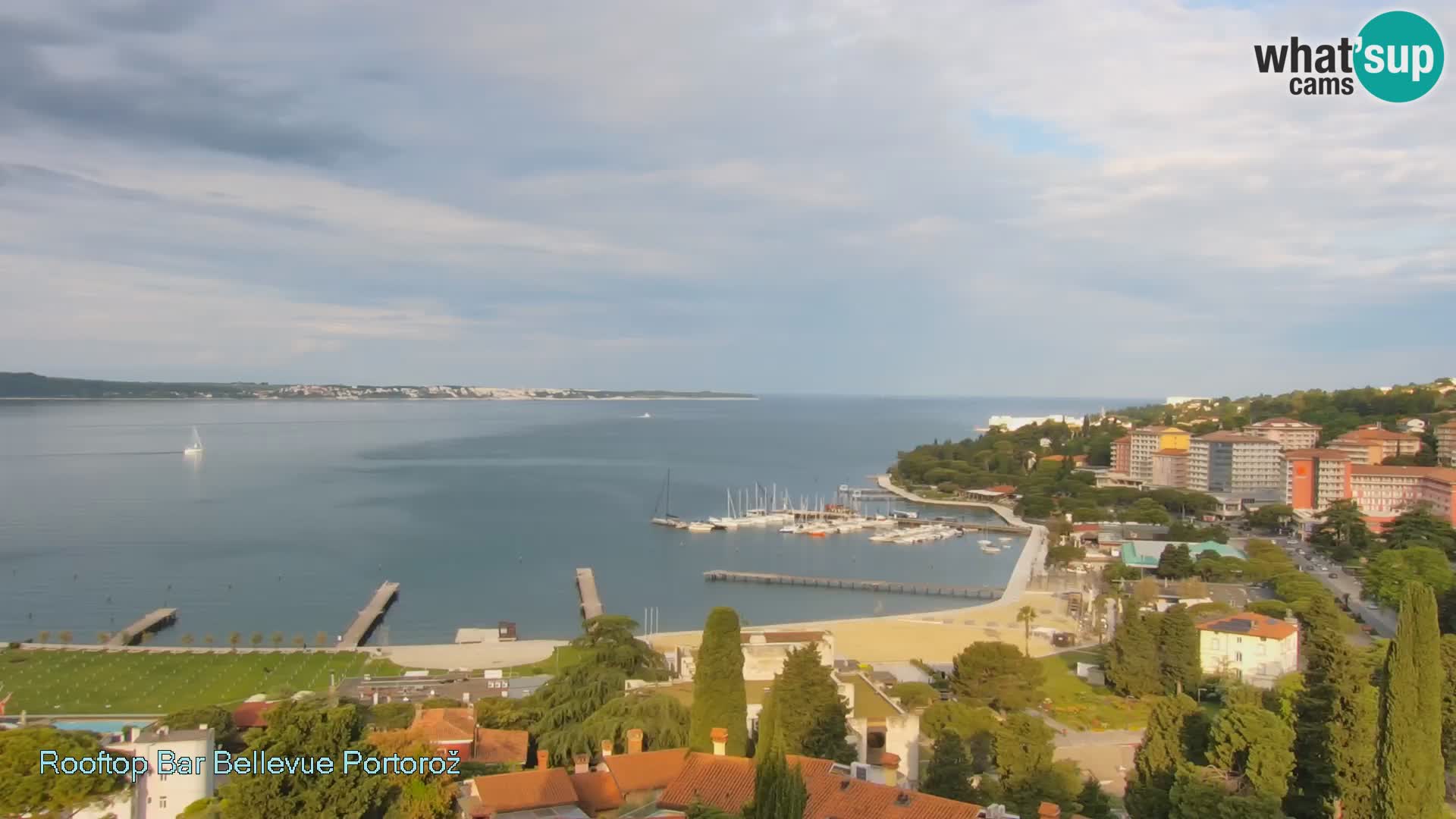 Panorama webcam Portorož – view from Villa Bellevue