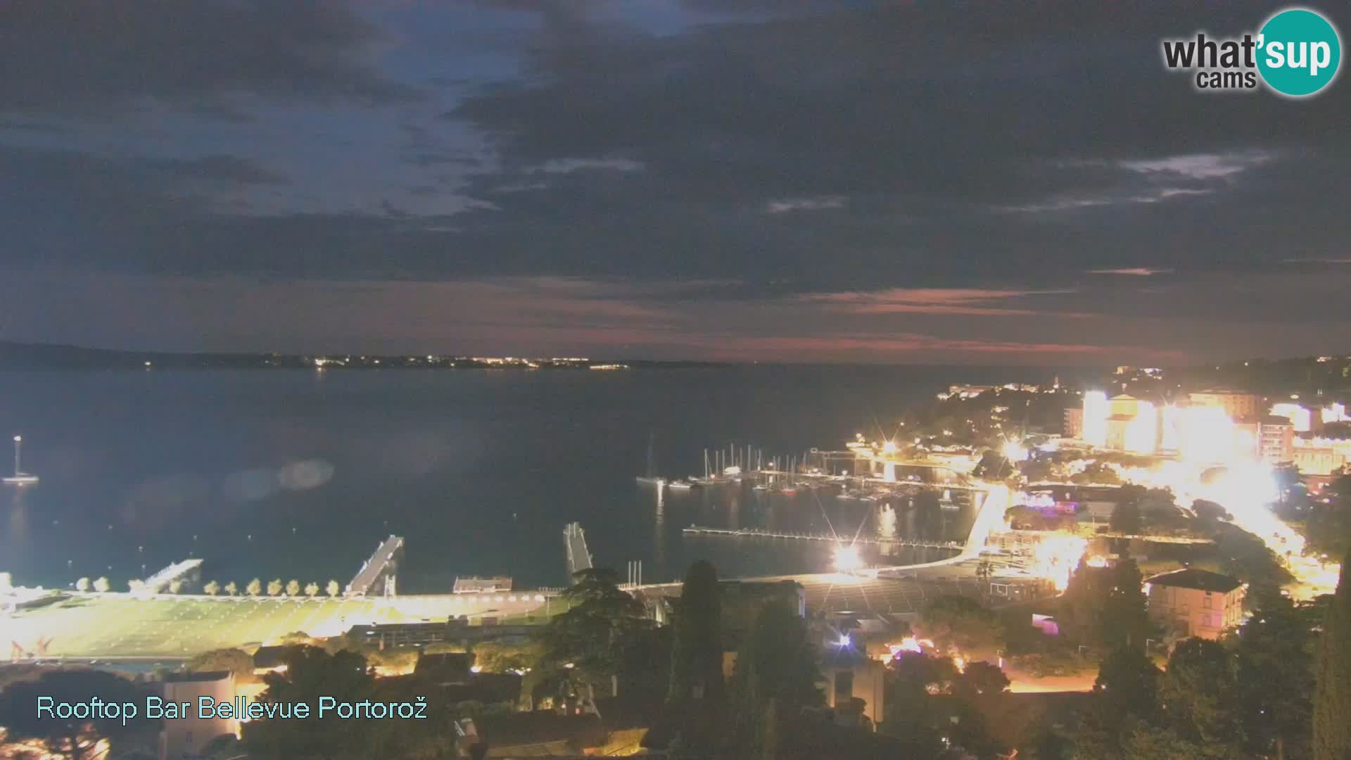 Portorož spletna kamera – pogled z Villa Bellevue