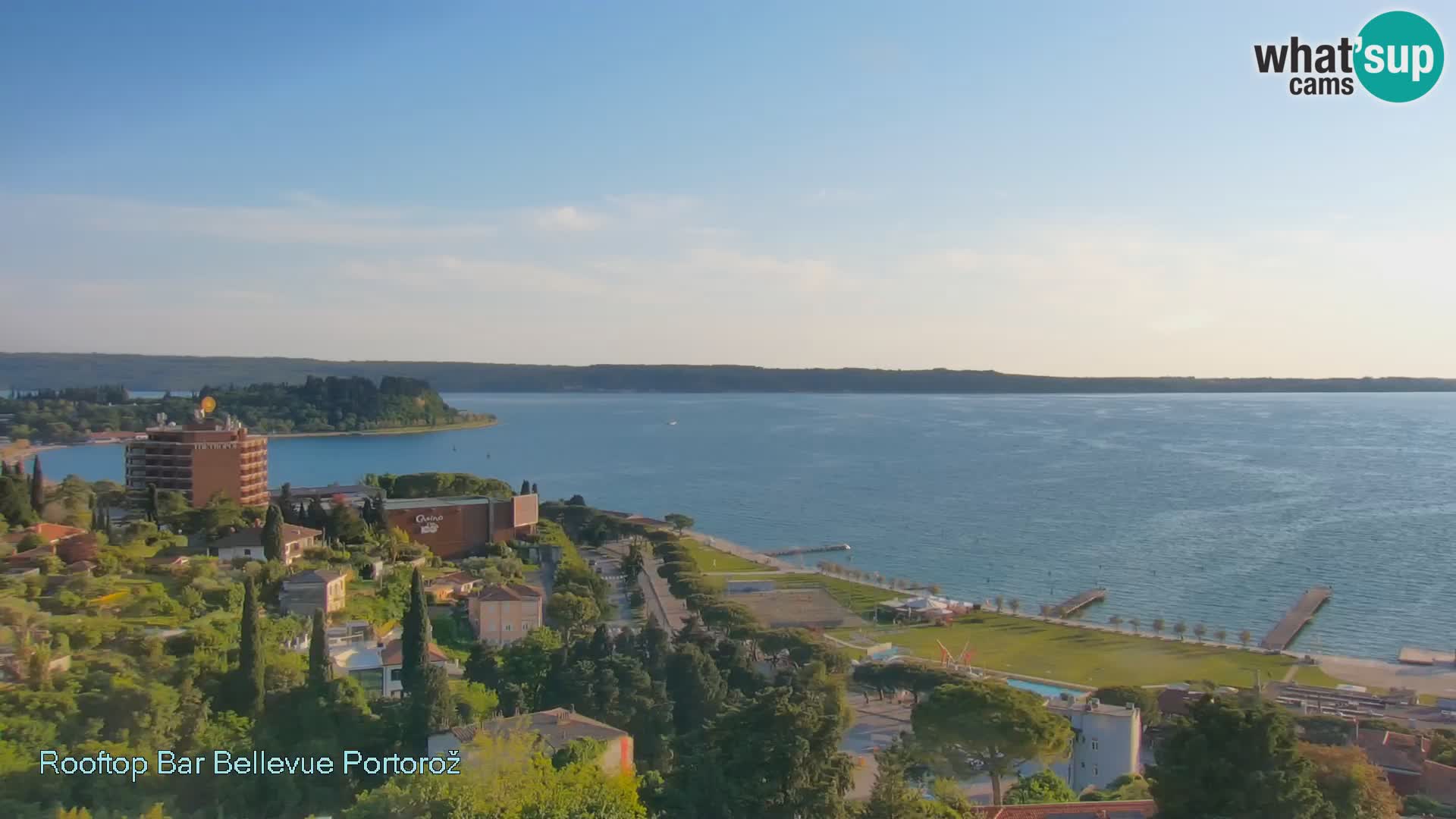 Portorož spletna kamera – pogled z Villa Bellevue