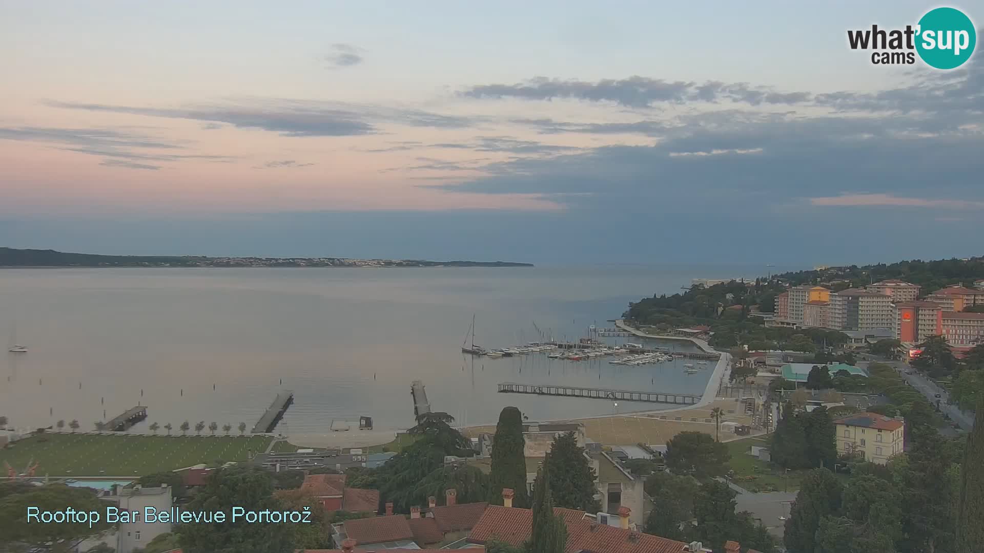 Portorož spletna kamera – pogled z Villa Bellevue