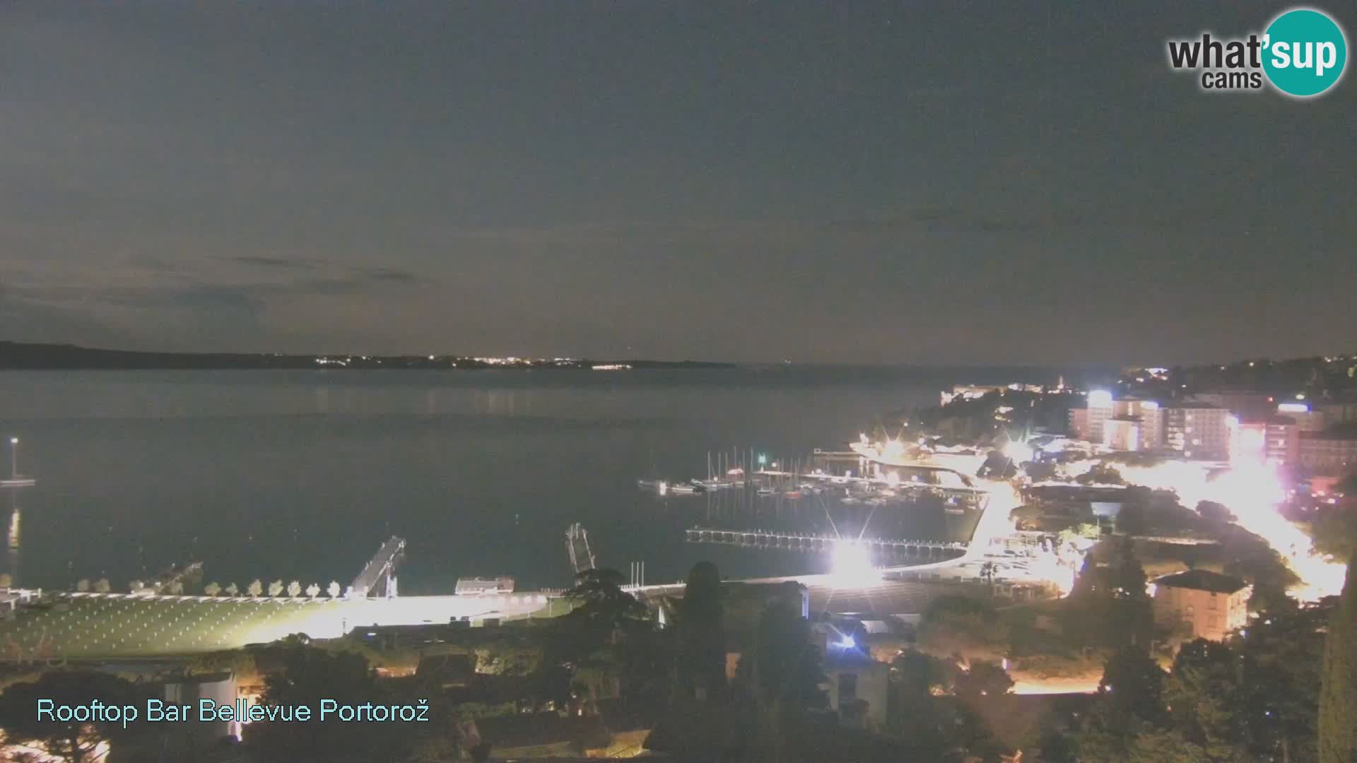 Portorož spletna kamera – pogled z Villa Bellevue