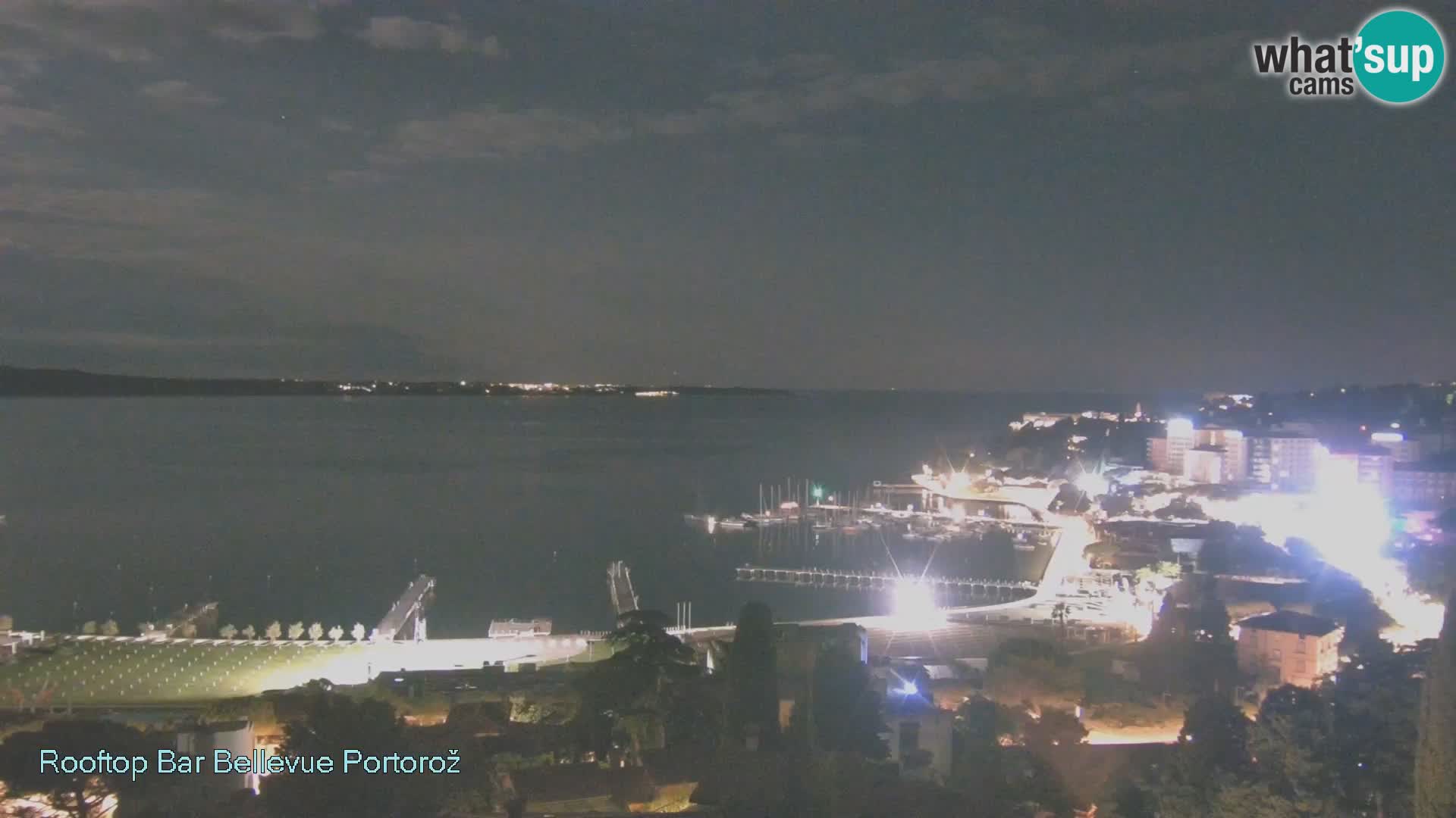 Portorož spletna kamera – pogled z Villa Bellevue