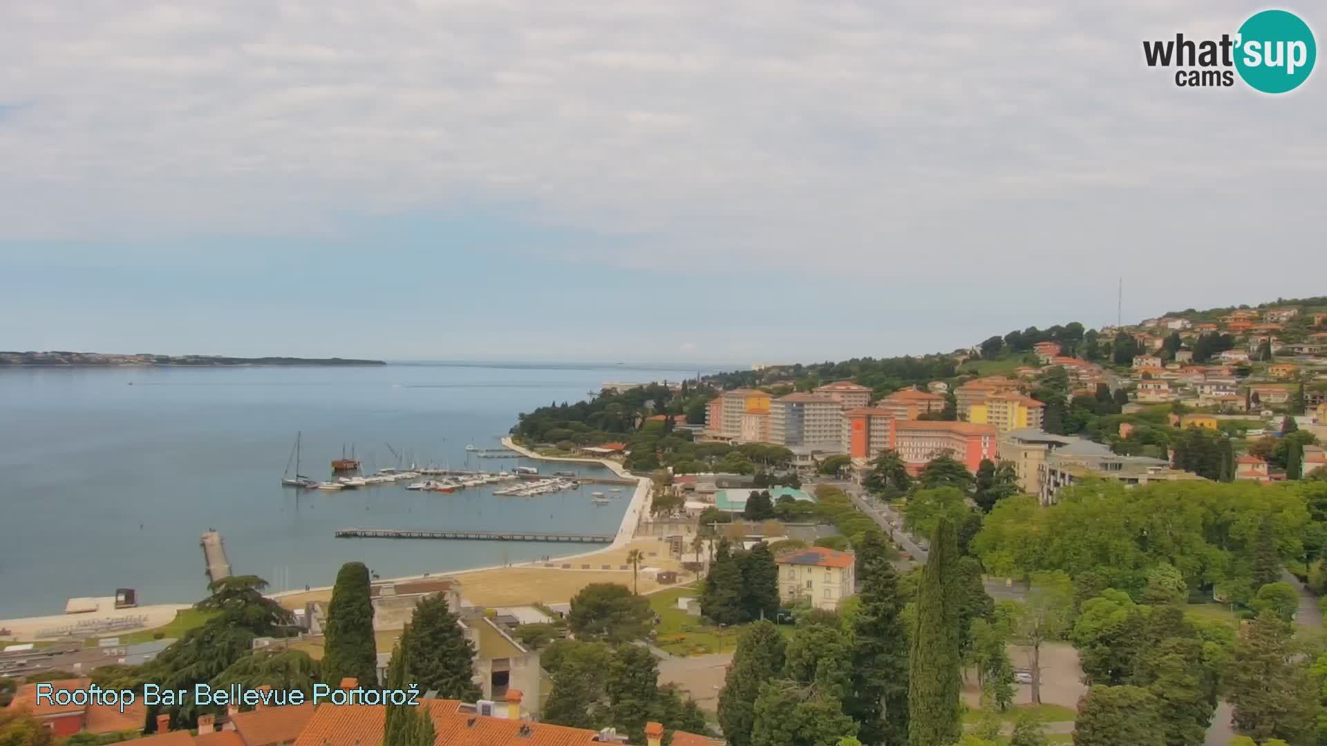 Portorož web kamera – pogled sa Villa Bellevue
