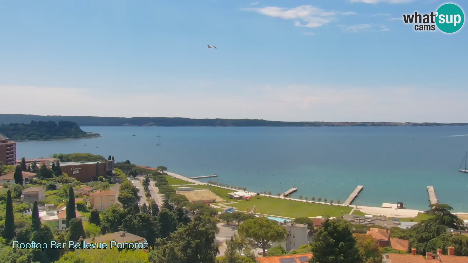 Portorož camera en vivo – Panorama Villa Bellevue