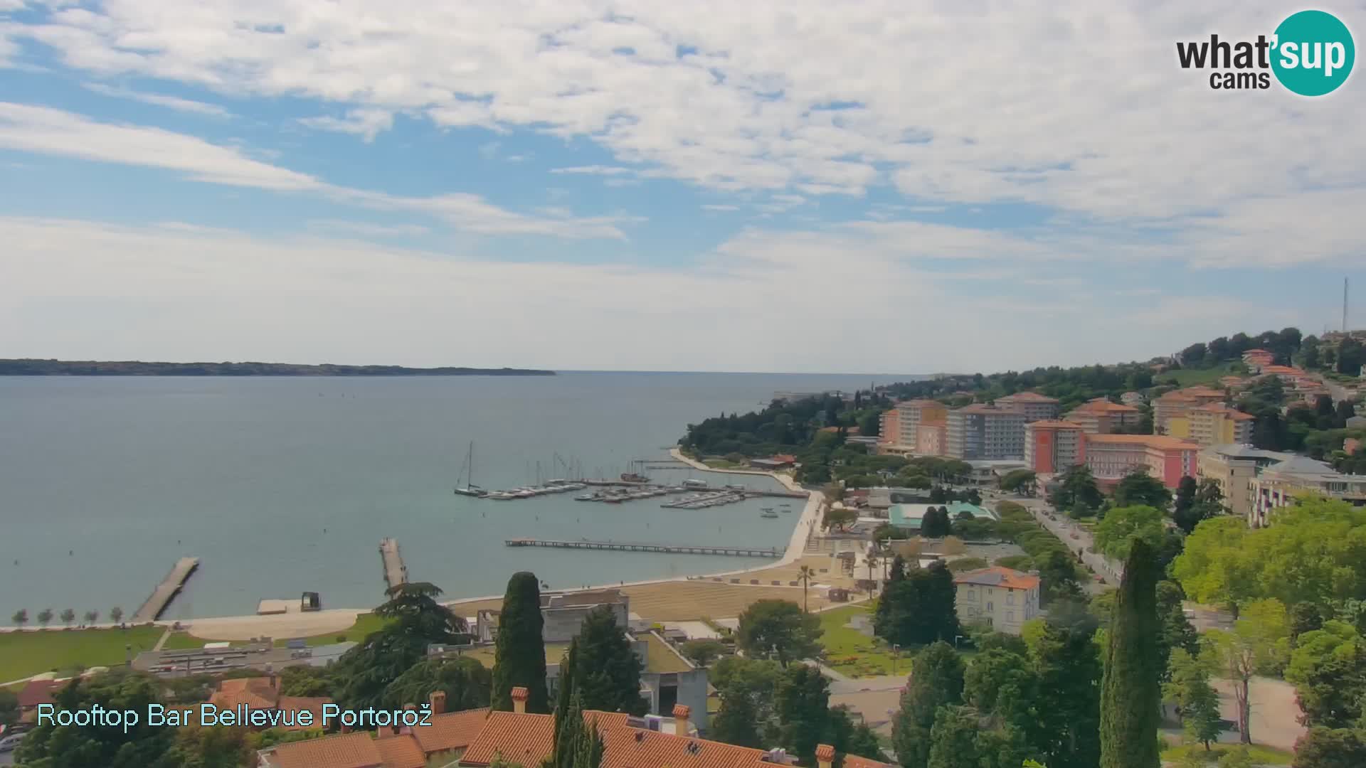 Live webcam Portorož – Panorama dalla Villa Bellevue