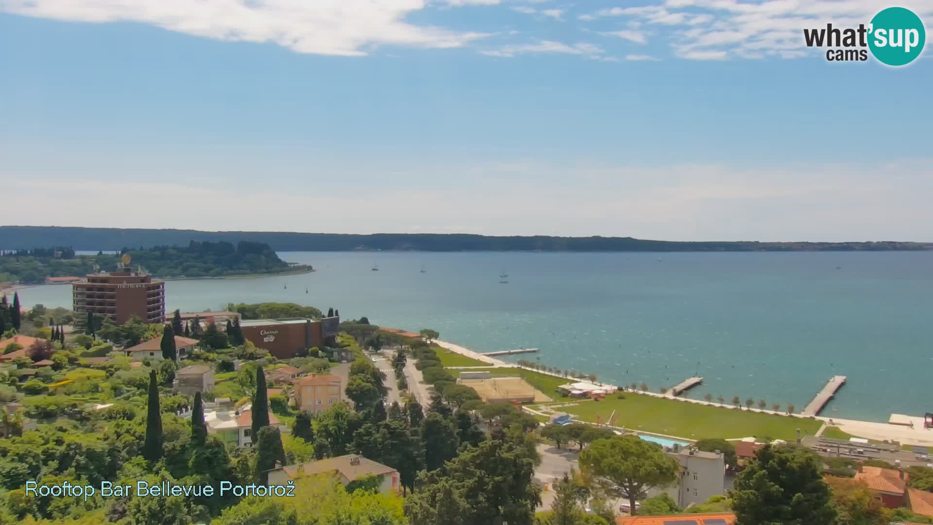 Panorama webcam Portorož – view from Villa Bellevue