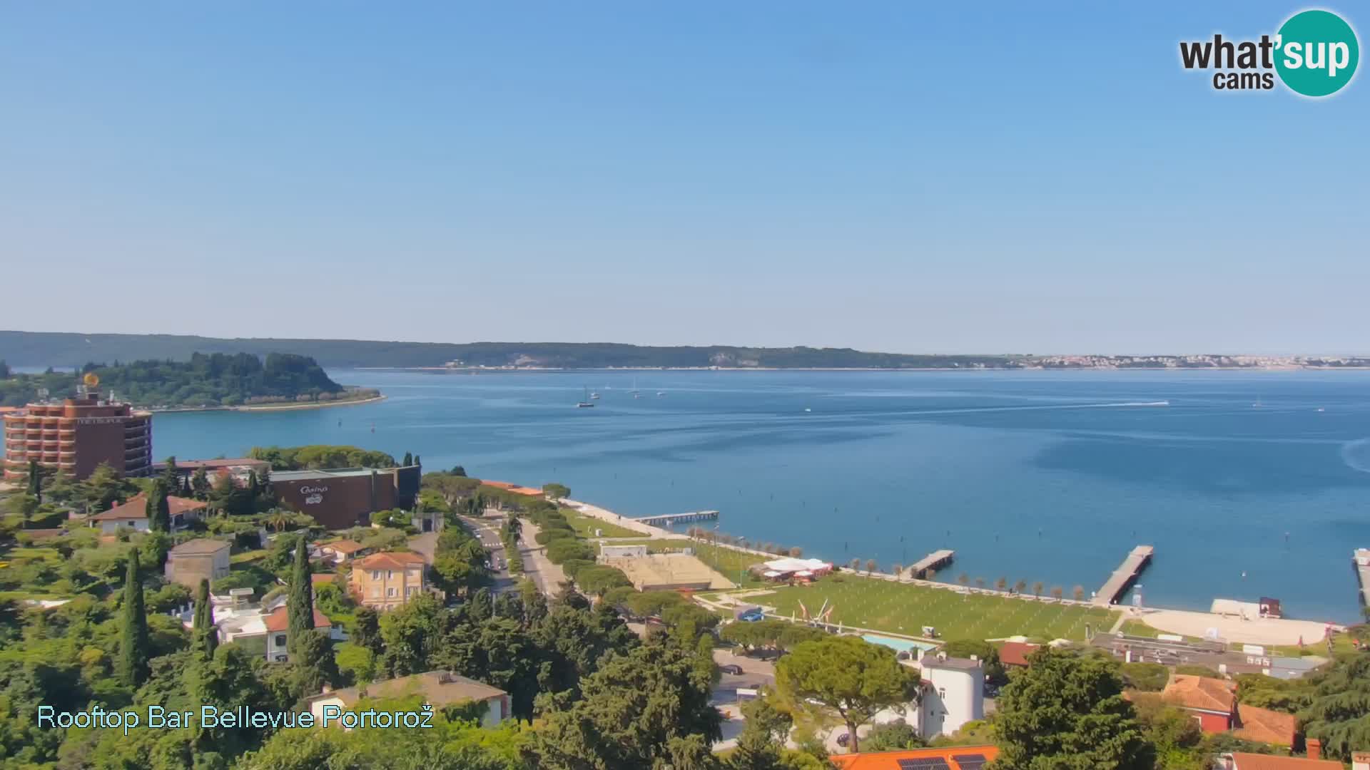 Portorož camera en vivo – Panorama Villa Bellevue