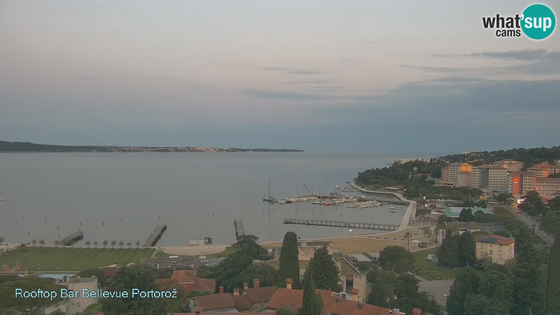 Portorož web kamera – pogled sa Villa Bellevue