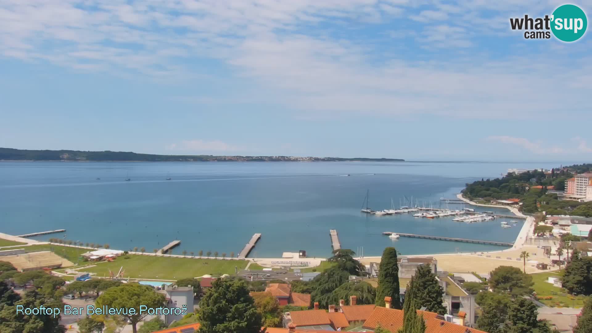 Panorama webcam Portorož – view from Villa Bellevue