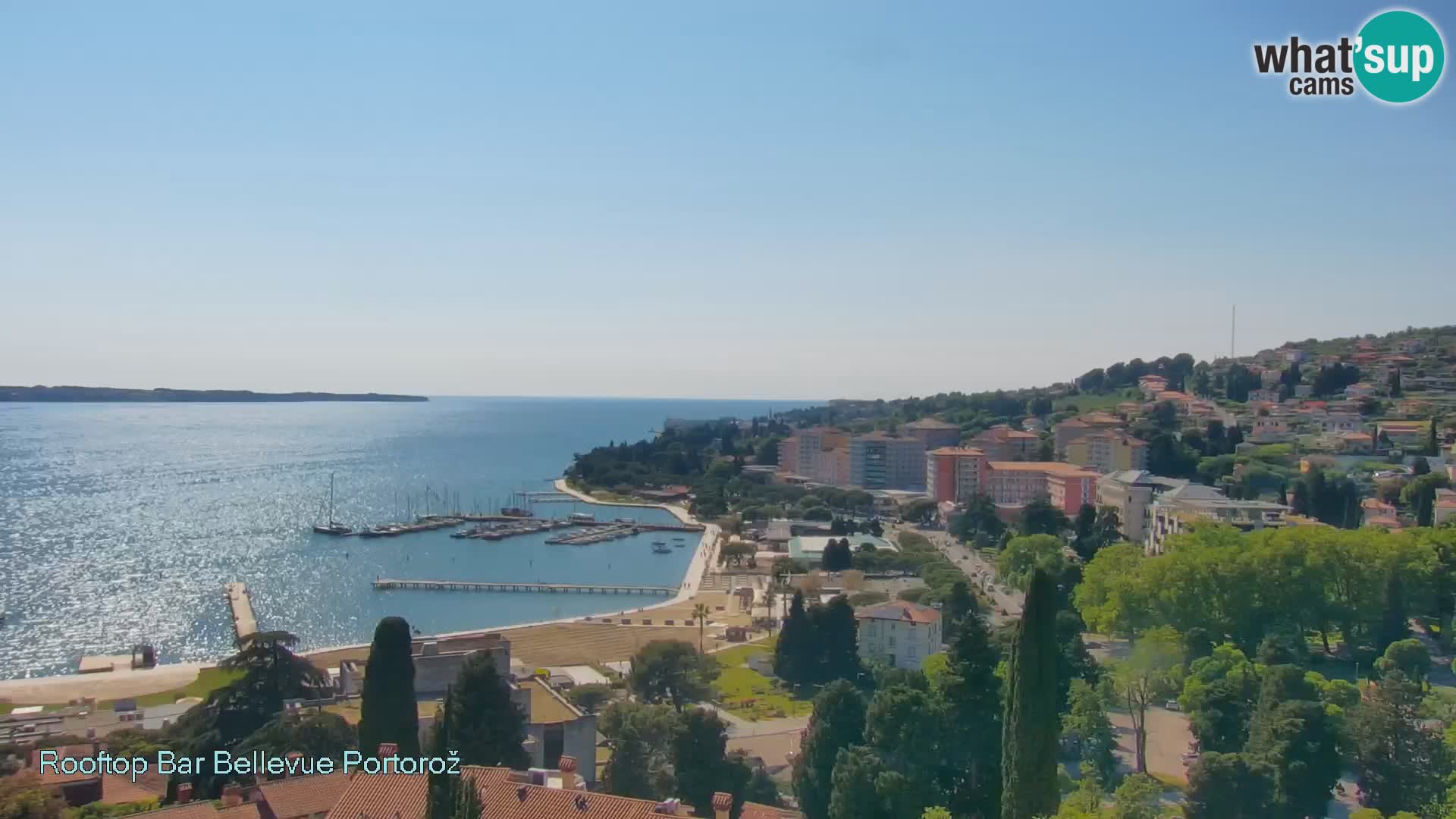 Panorama webcam Portorož – view from Villa Bellevue