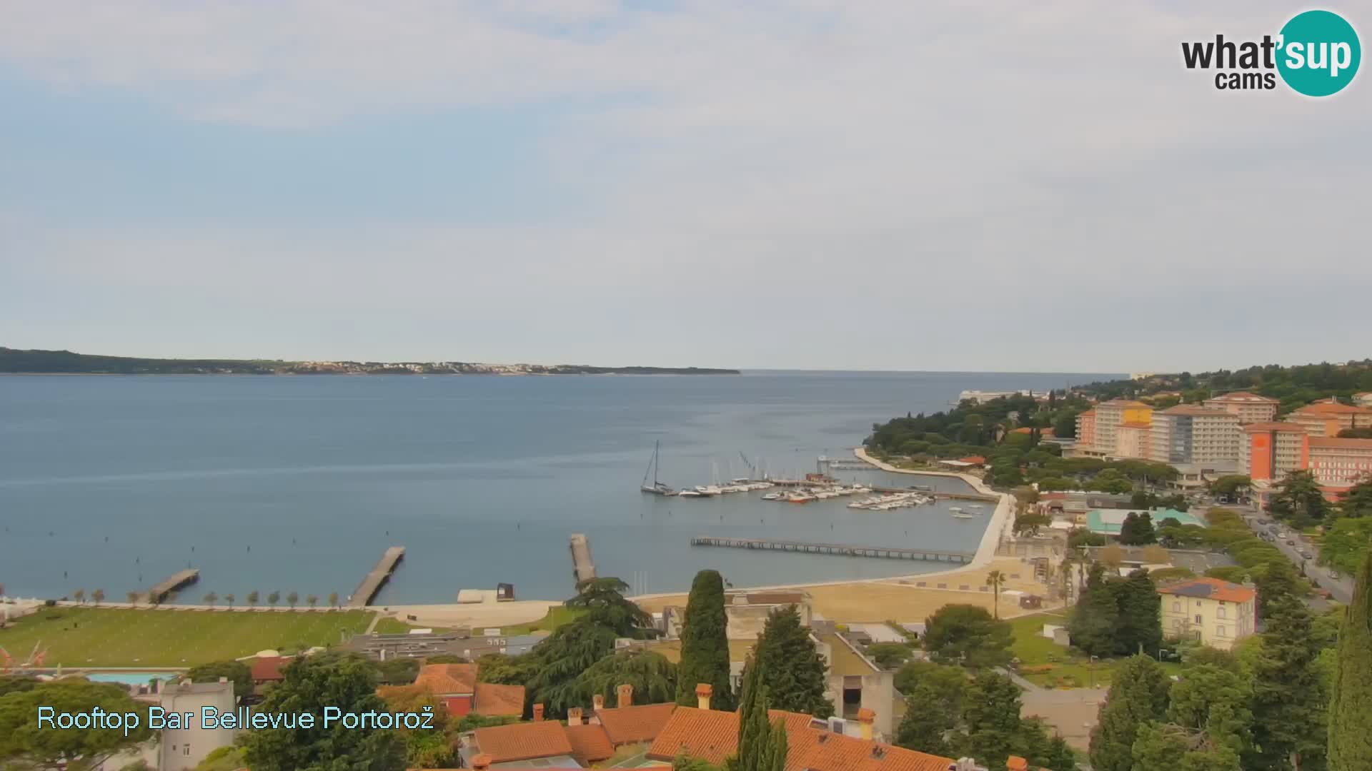 Live webcam Portorož – Panorama dalla Villa Bellevue