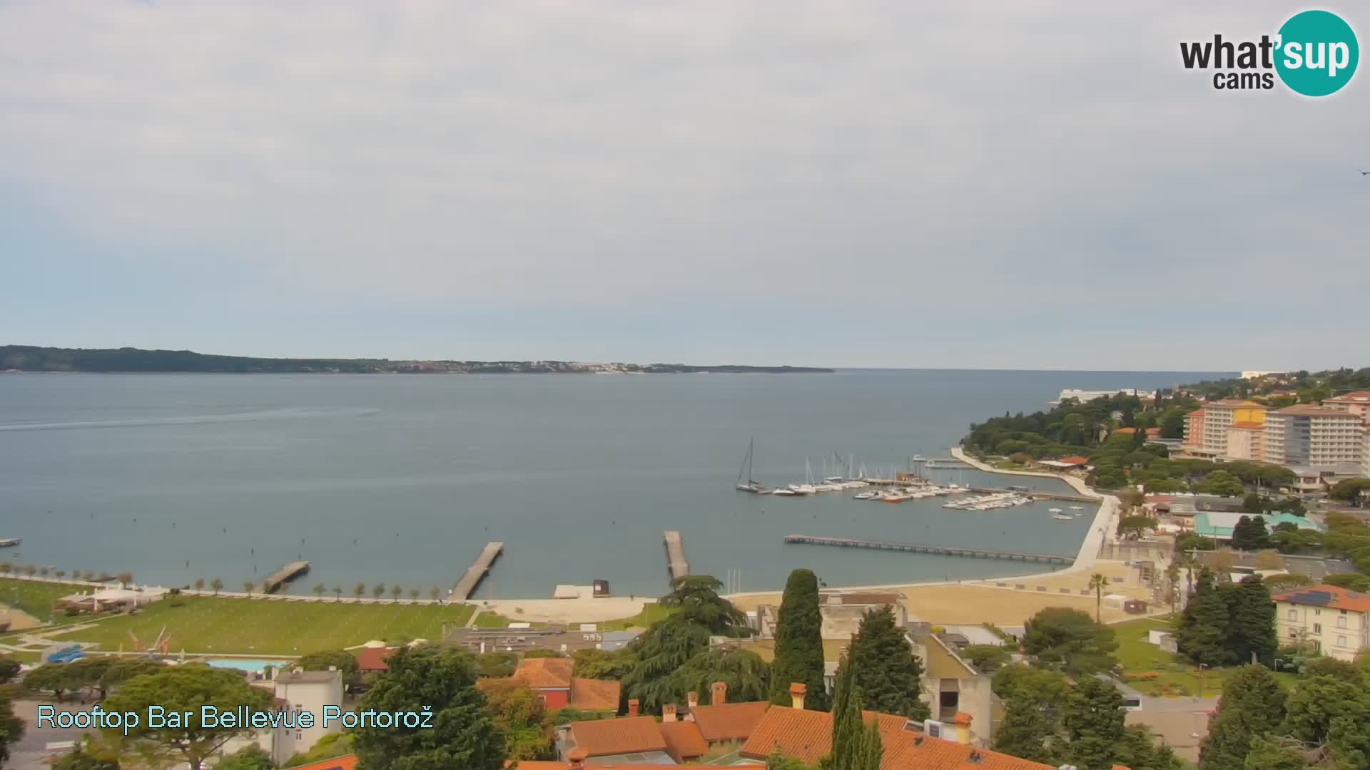 Live webcam Portorož – Panorama dalla Villa Bellevue