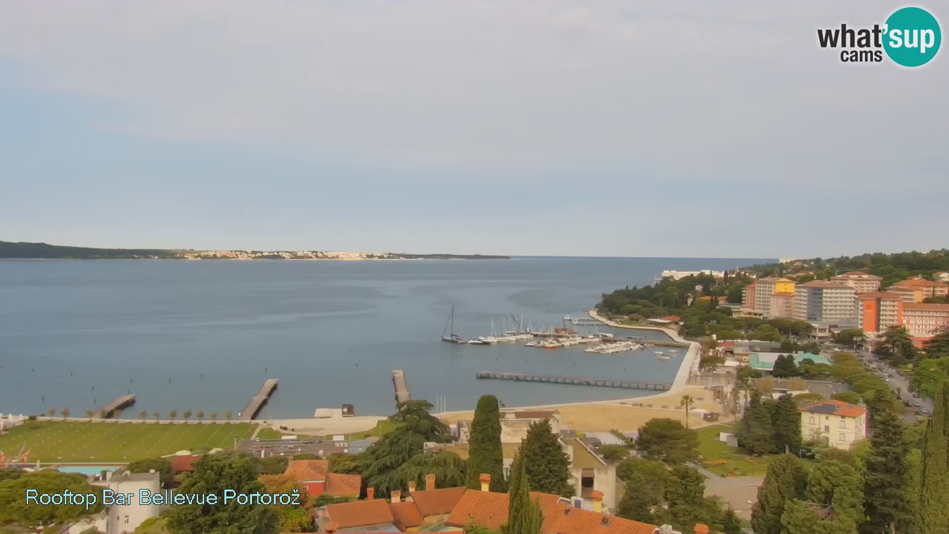 Portorož web kamera – pogled sa Villa Bellevue