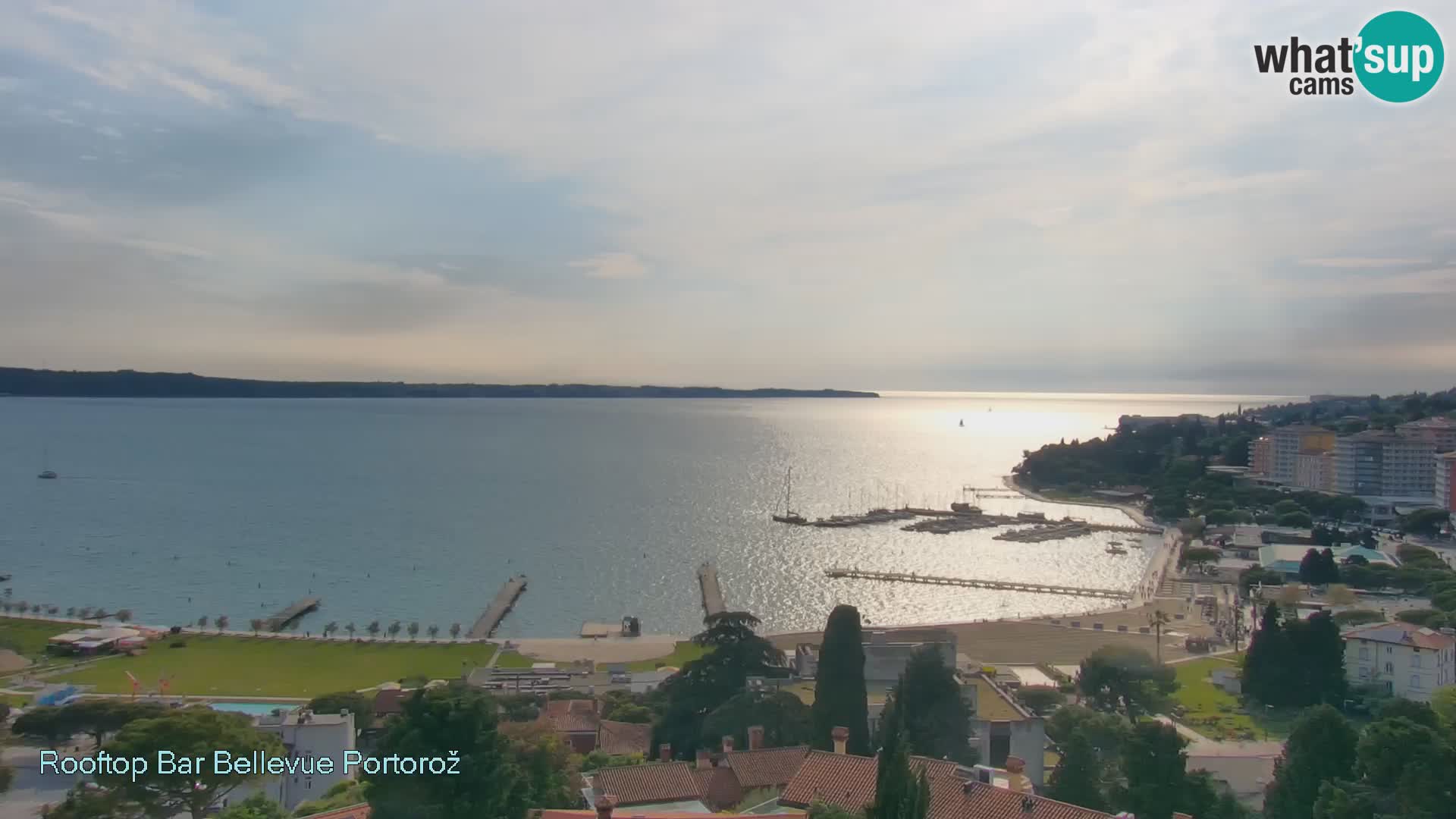 Panorama webcam Portorož – view from Villa Bellevue