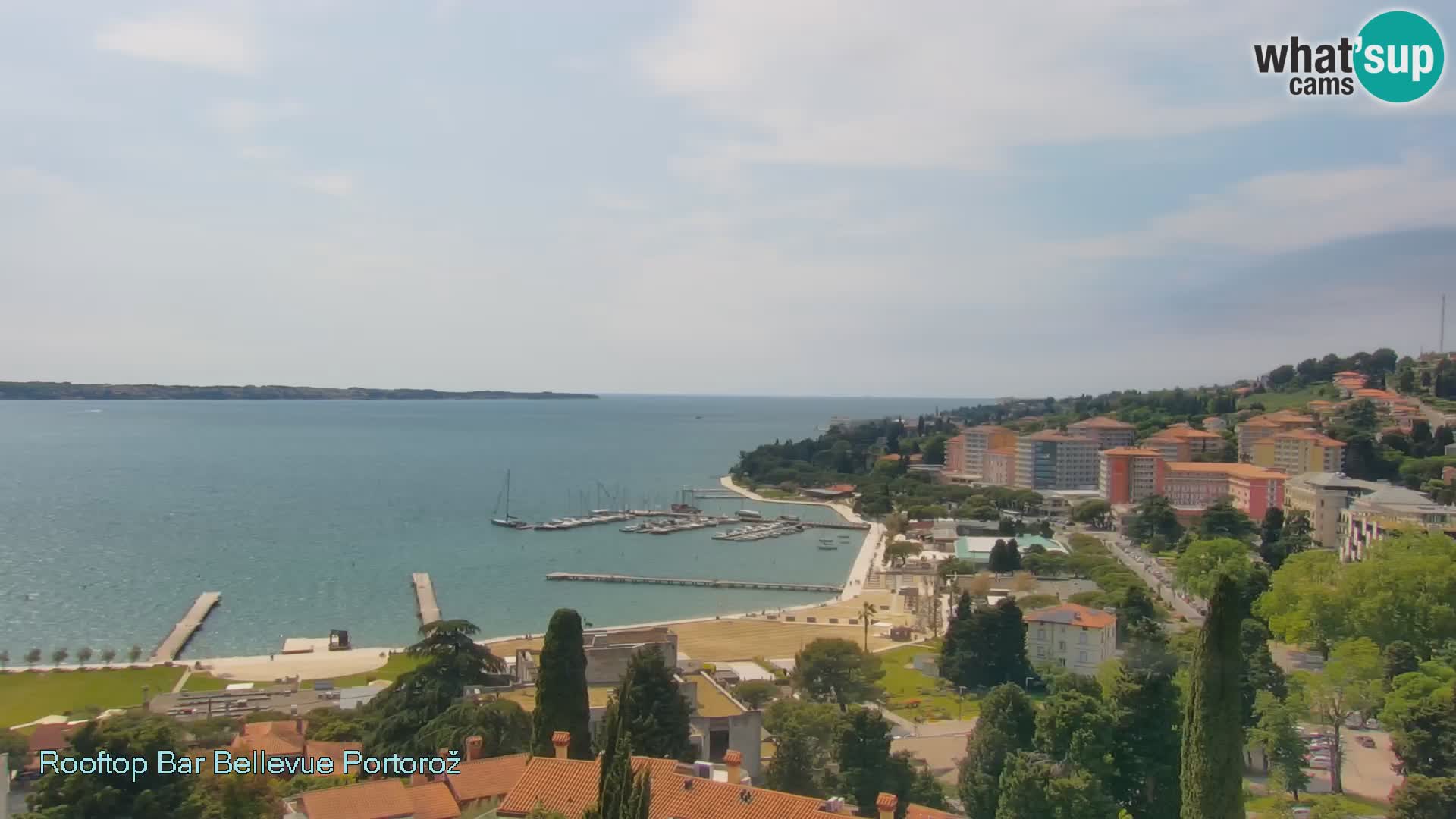 Portorož camera en vivo – Panorama Villa Bellevue