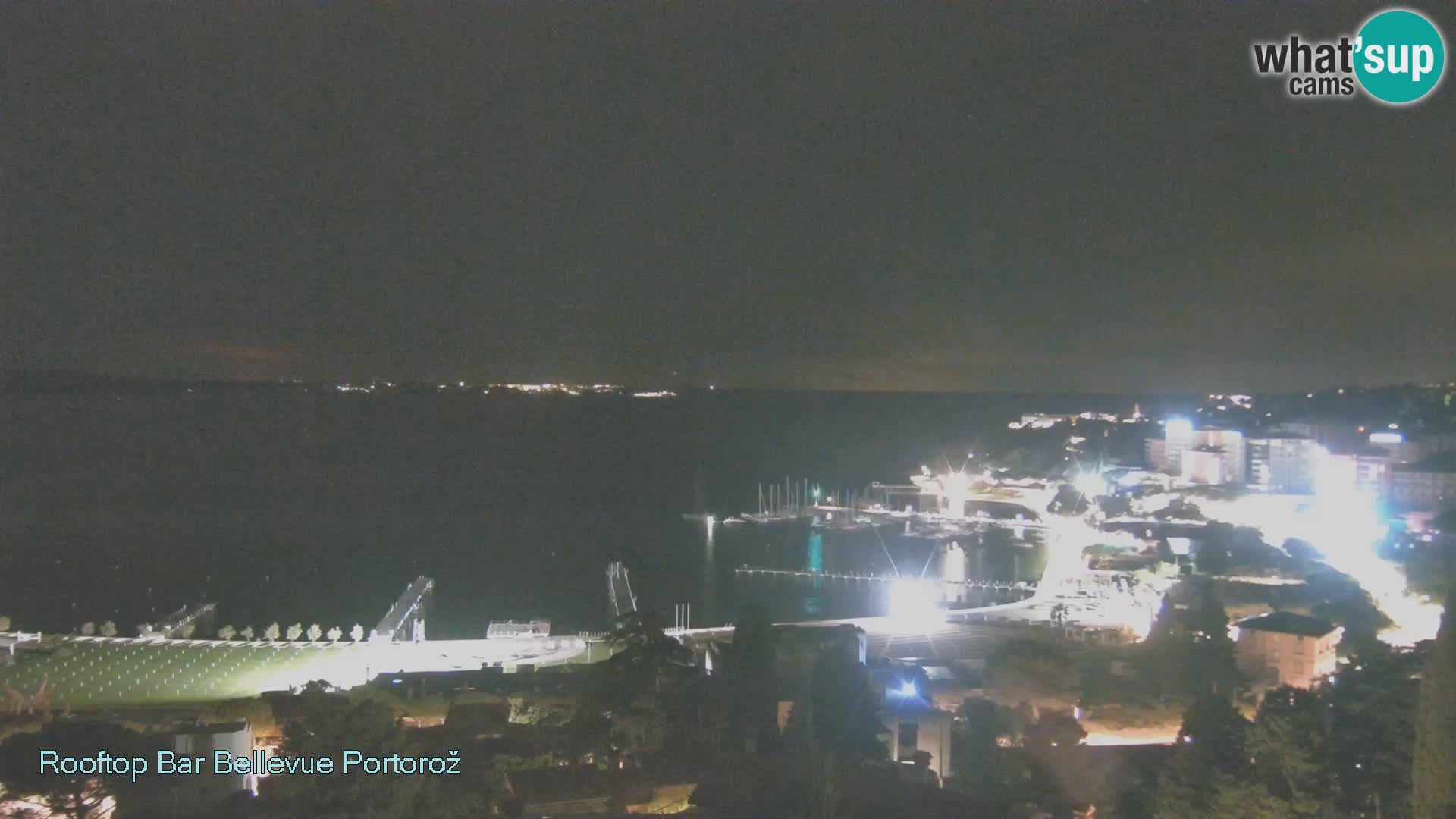 Portorož spletna kamera – pogled z Villa Bellevue