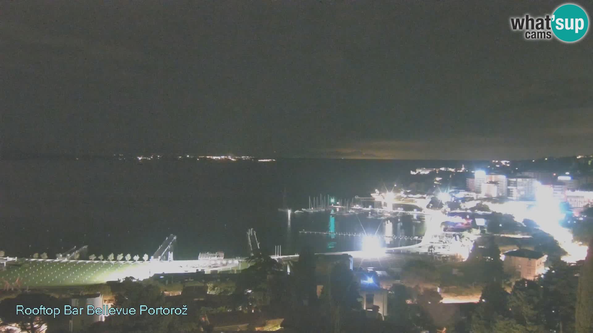 Portorož spletna kamera – pogled z Villa Bellevue