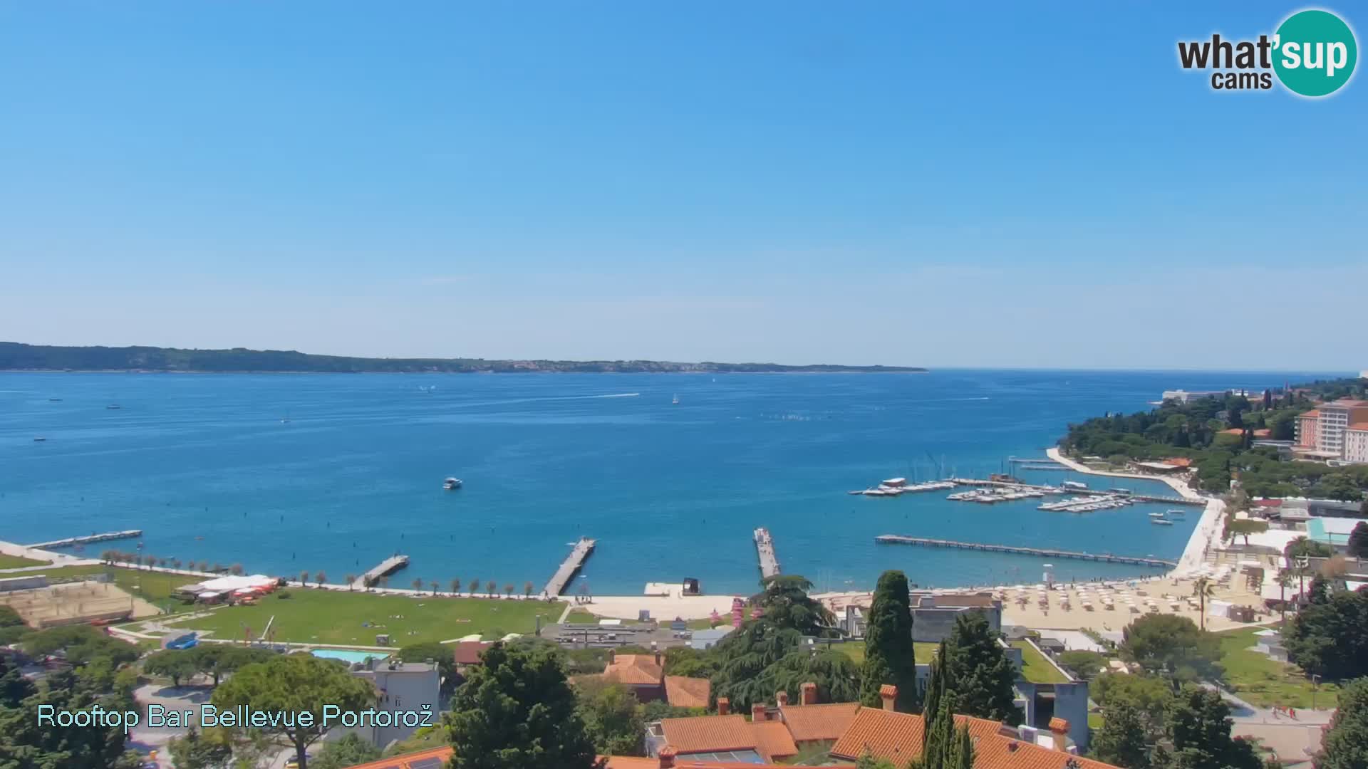 Portorož camera en vivo – Panorama Villa Bellevue
