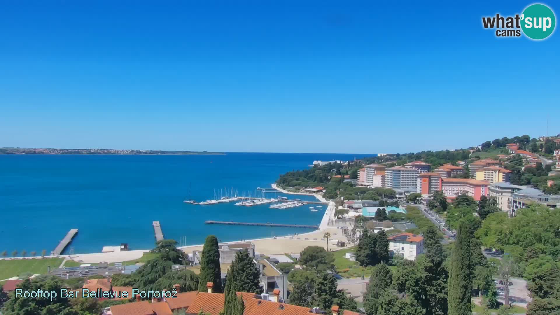 Panorama webcam Portorož – view from Villa Bellevue
