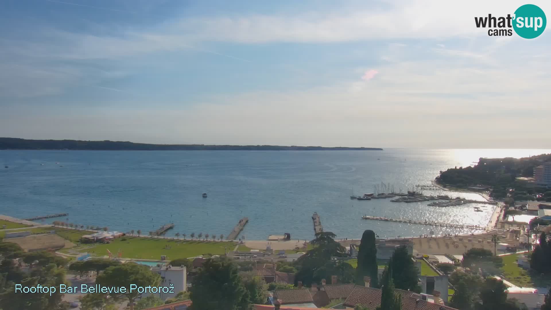 Portorož web kamera – pogled sa Villa Bellevue
