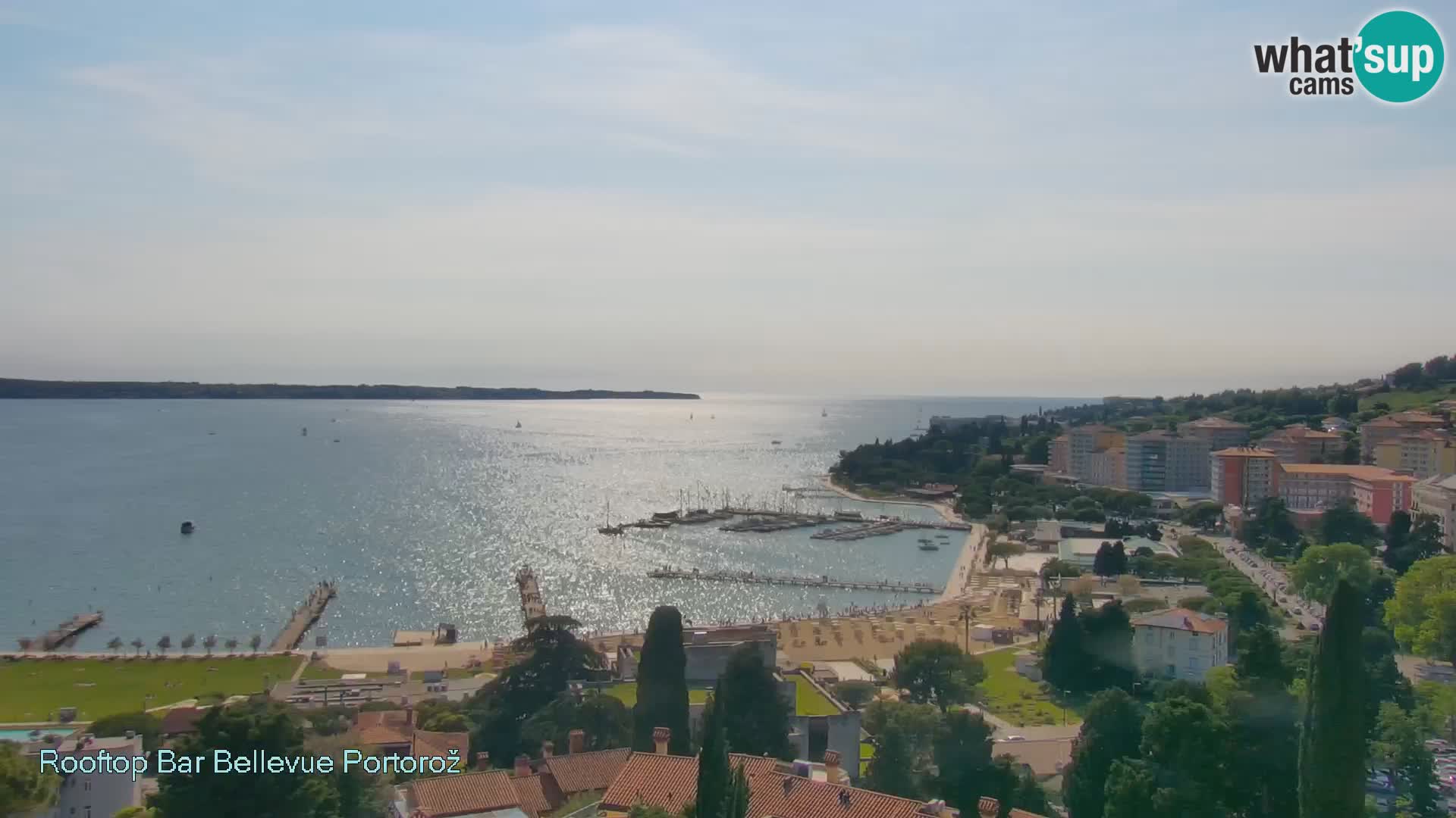 Portorož camera en vivo – Panorama Villa Bellevue