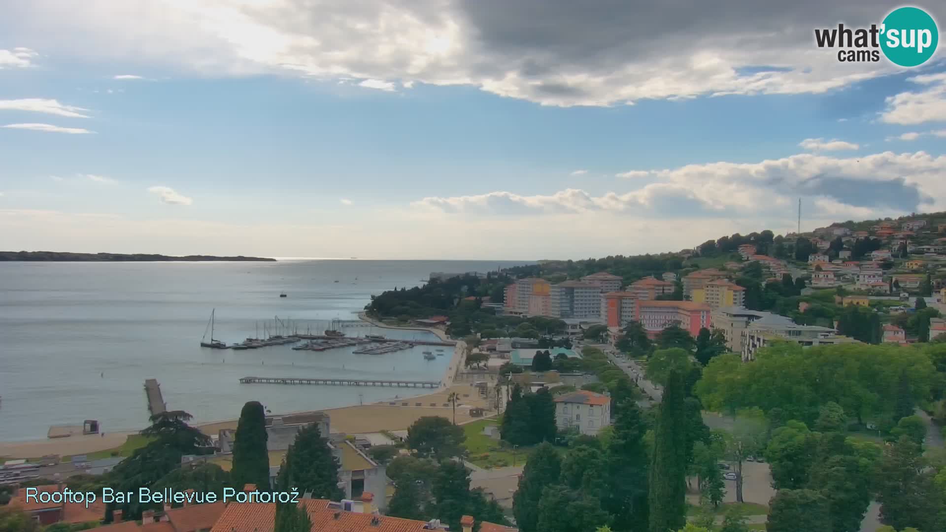 Panorama webcam Portorož – view from Villa Bellevue