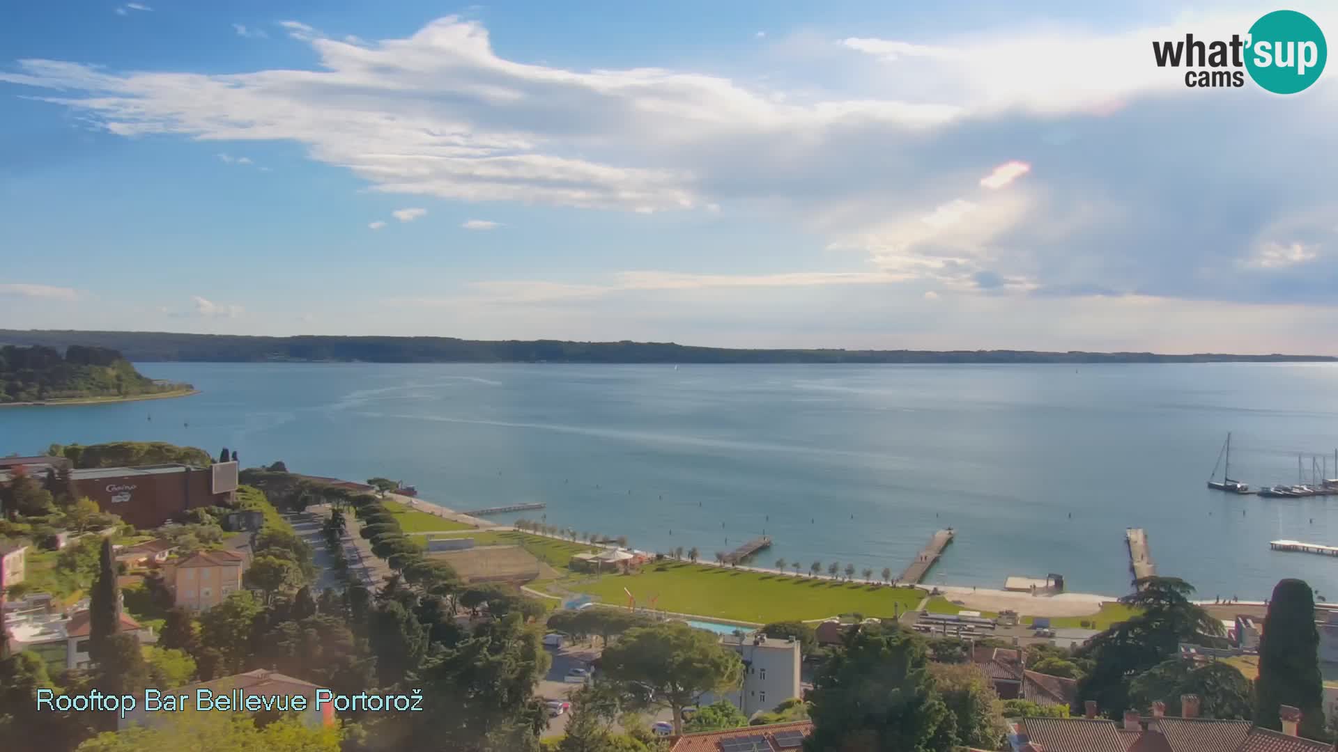 Panorama webcam Portorož – view from Villa Bellevue