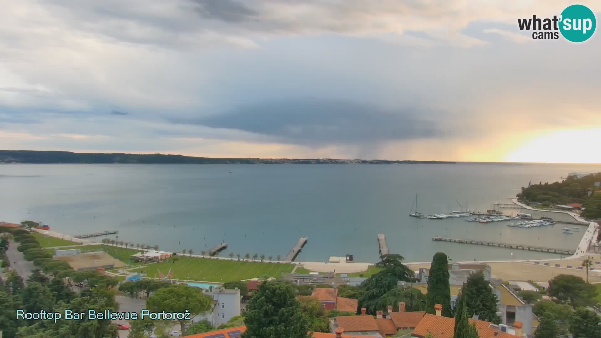 Panorama webcam Portorož – view from Villa Bellevue