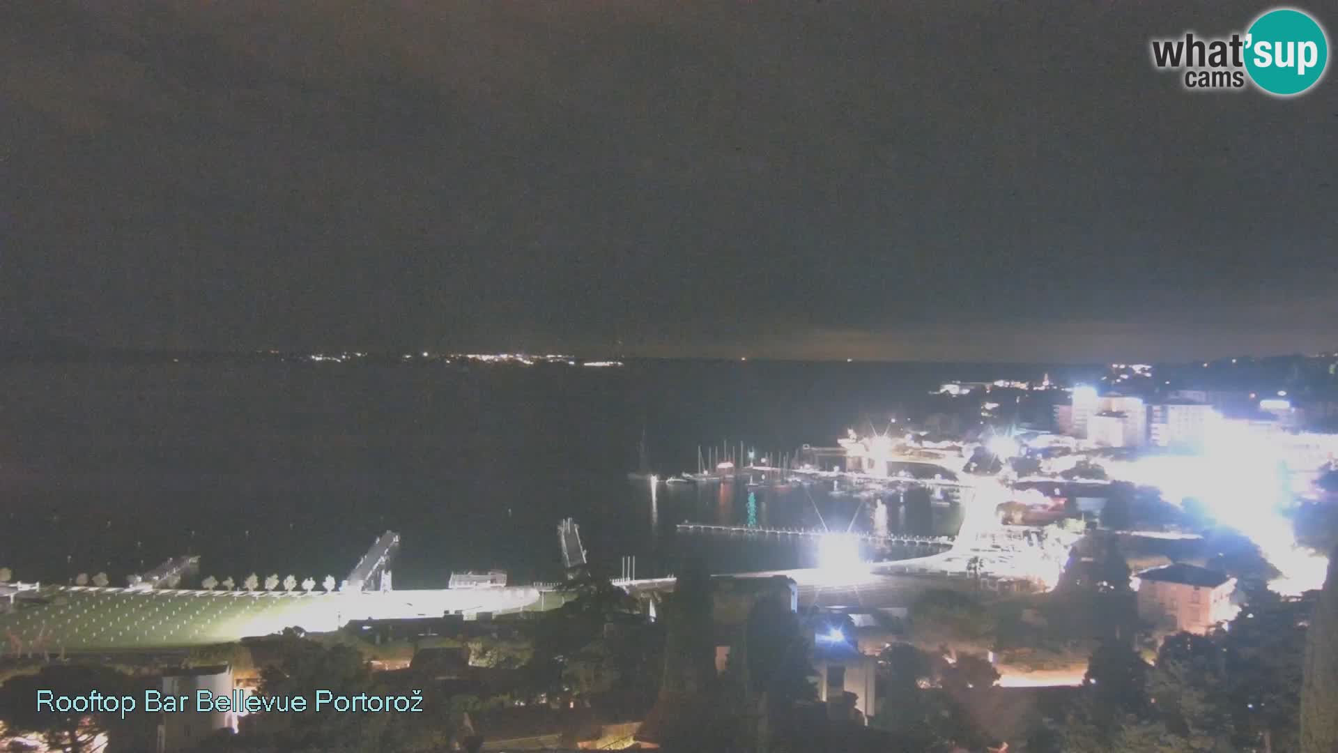 Portorož spletna kamera – pogled z Villa Bellevue