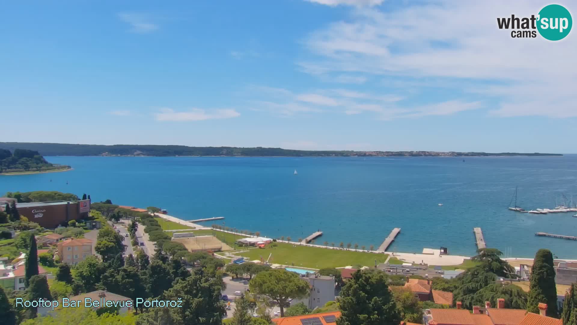 Panorama webcam Portorož – view from Villa Bellevue