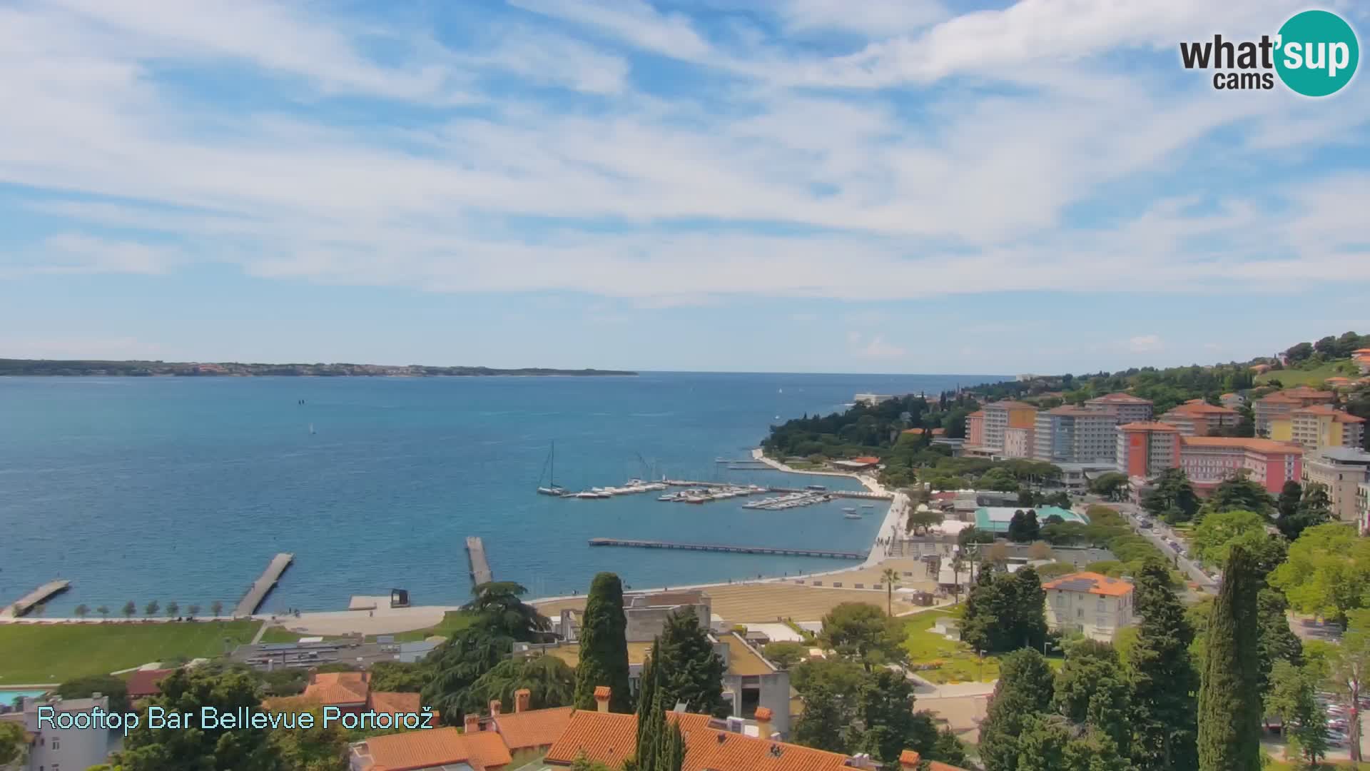 Portorož camera en vivo – Panorama Villa Bellevue