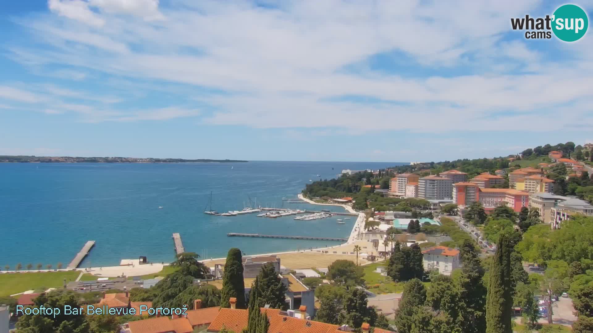 Live webcam Portorož – Panorama dalla Villa Bellevue