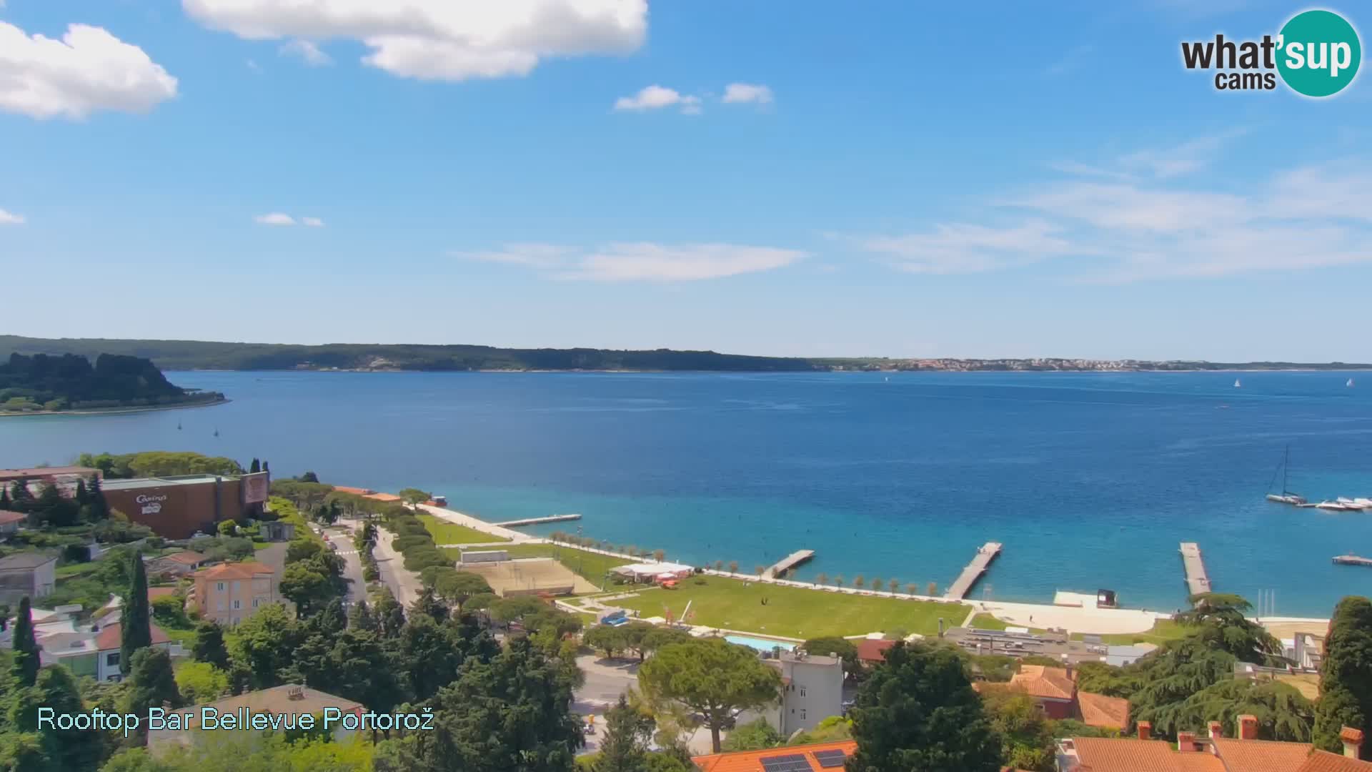 Portorož web kamera – pogled sa Villa Bellevue