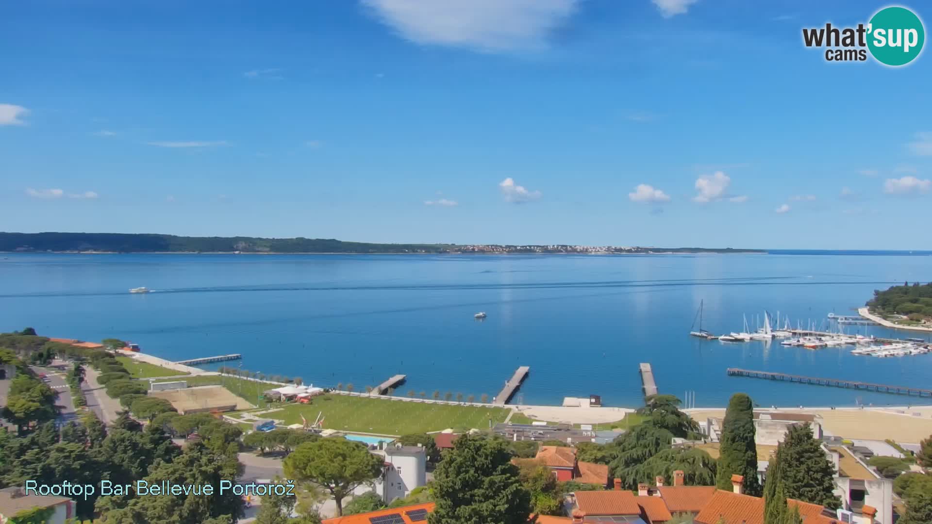 Panorama webcam Portorož – view from Villa Bellevue