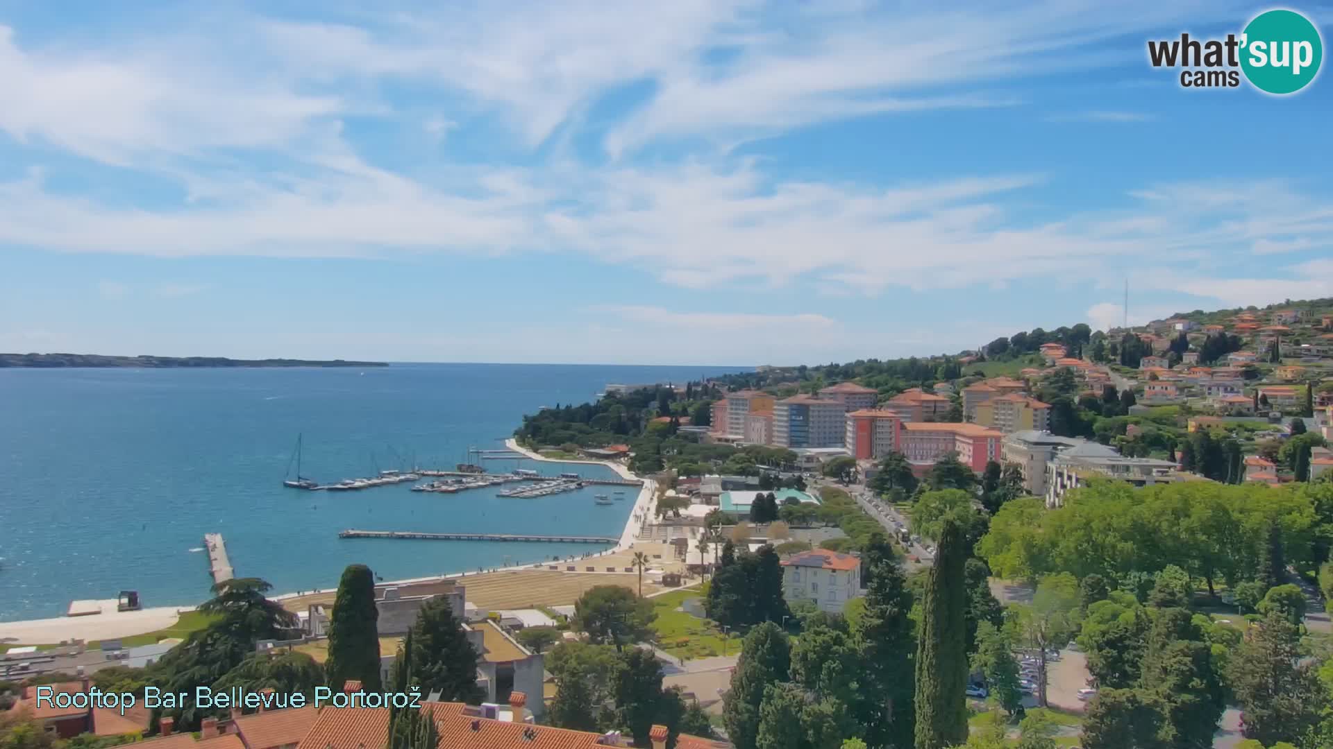 Panorama webcam Portorož – view from Villa Bellevue