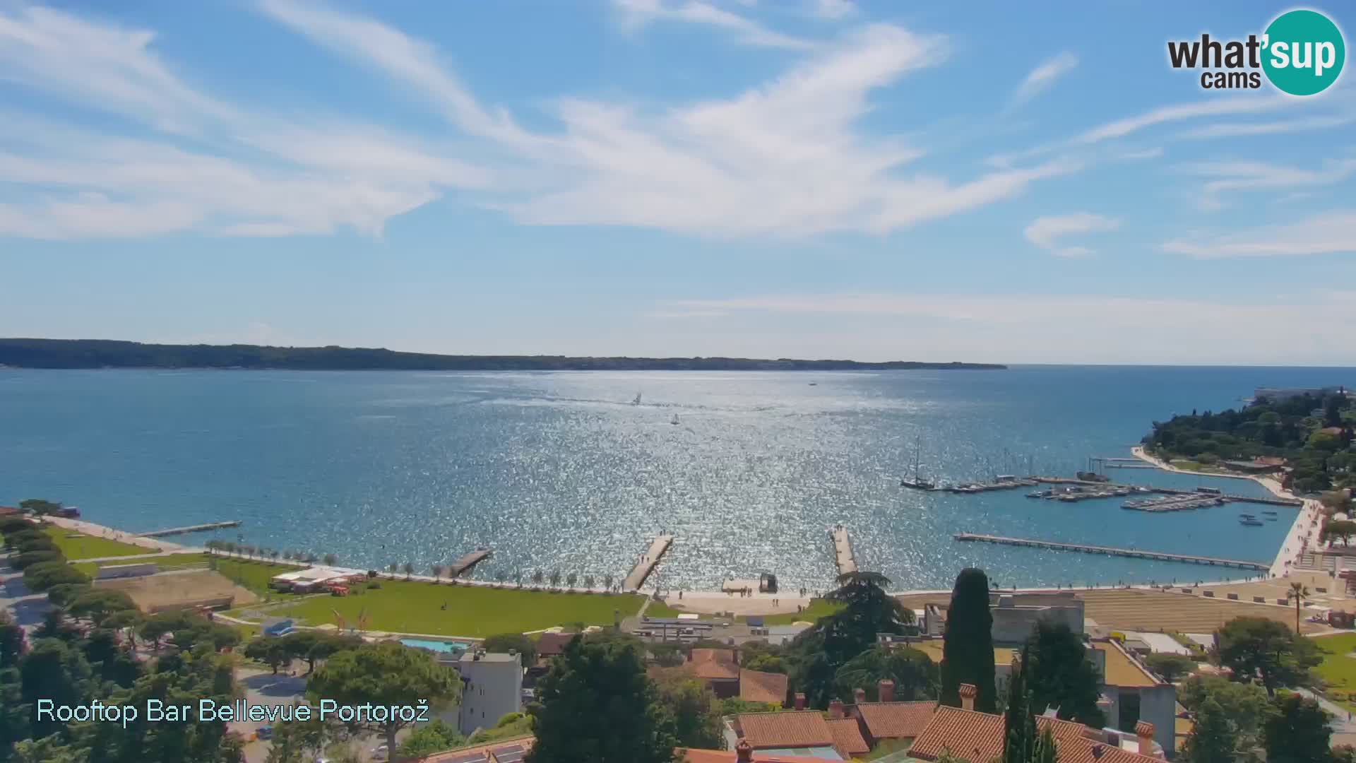 Portorož camera en vivo – Panorama Villa Bellevue