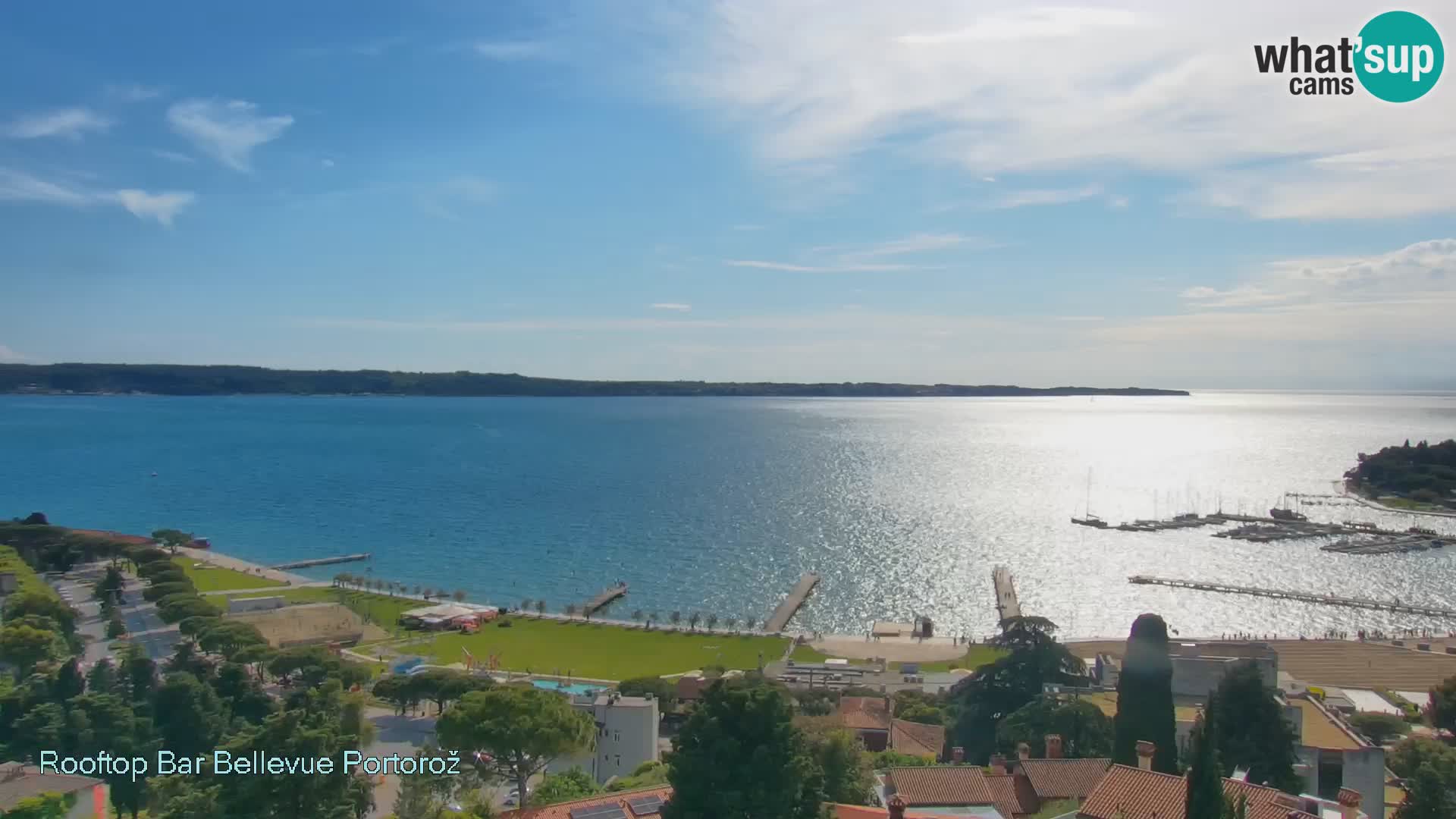 Portorož camera en vivo – Panorama Villa Bellevue