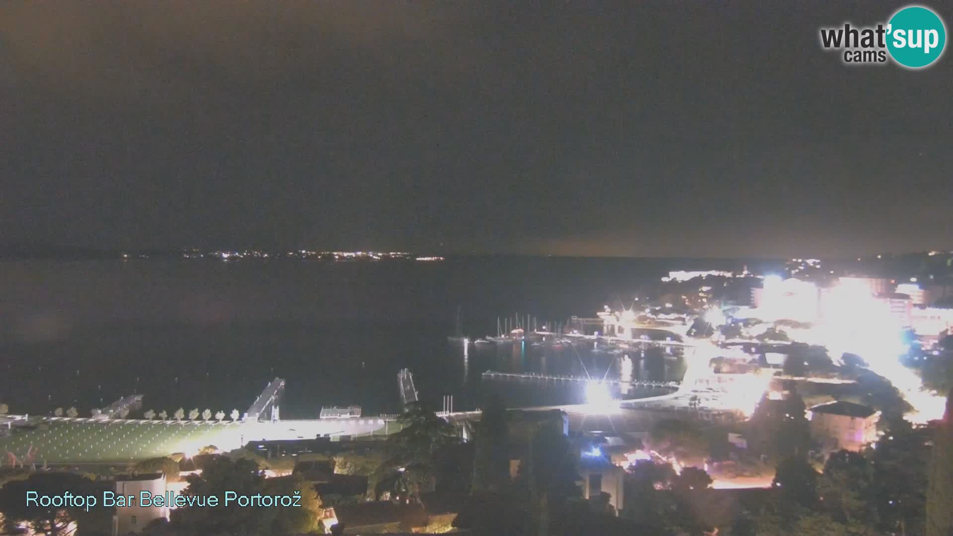Portorož spletna kamera – pogled z Villa Bellevue