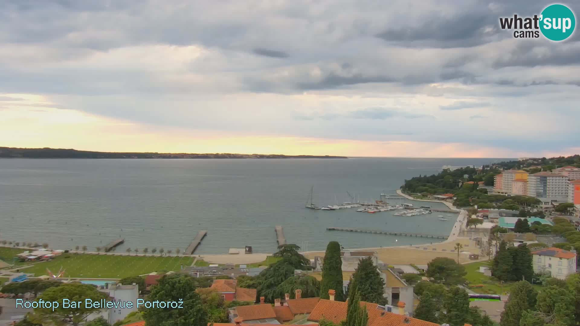 Panorama webcam Portorož – view from Villa Bellevue