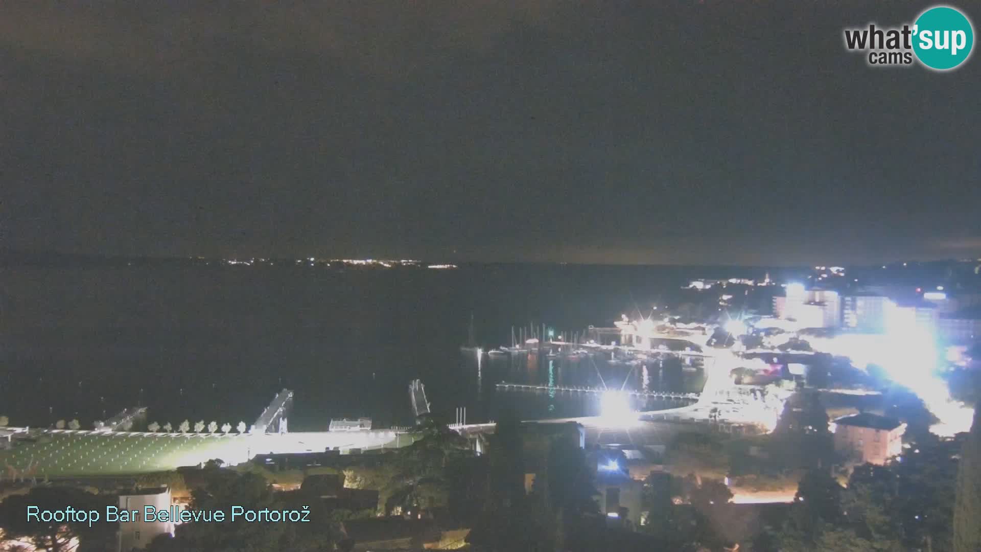 Portorož spletna kamera – pogled z Villa Bellevue