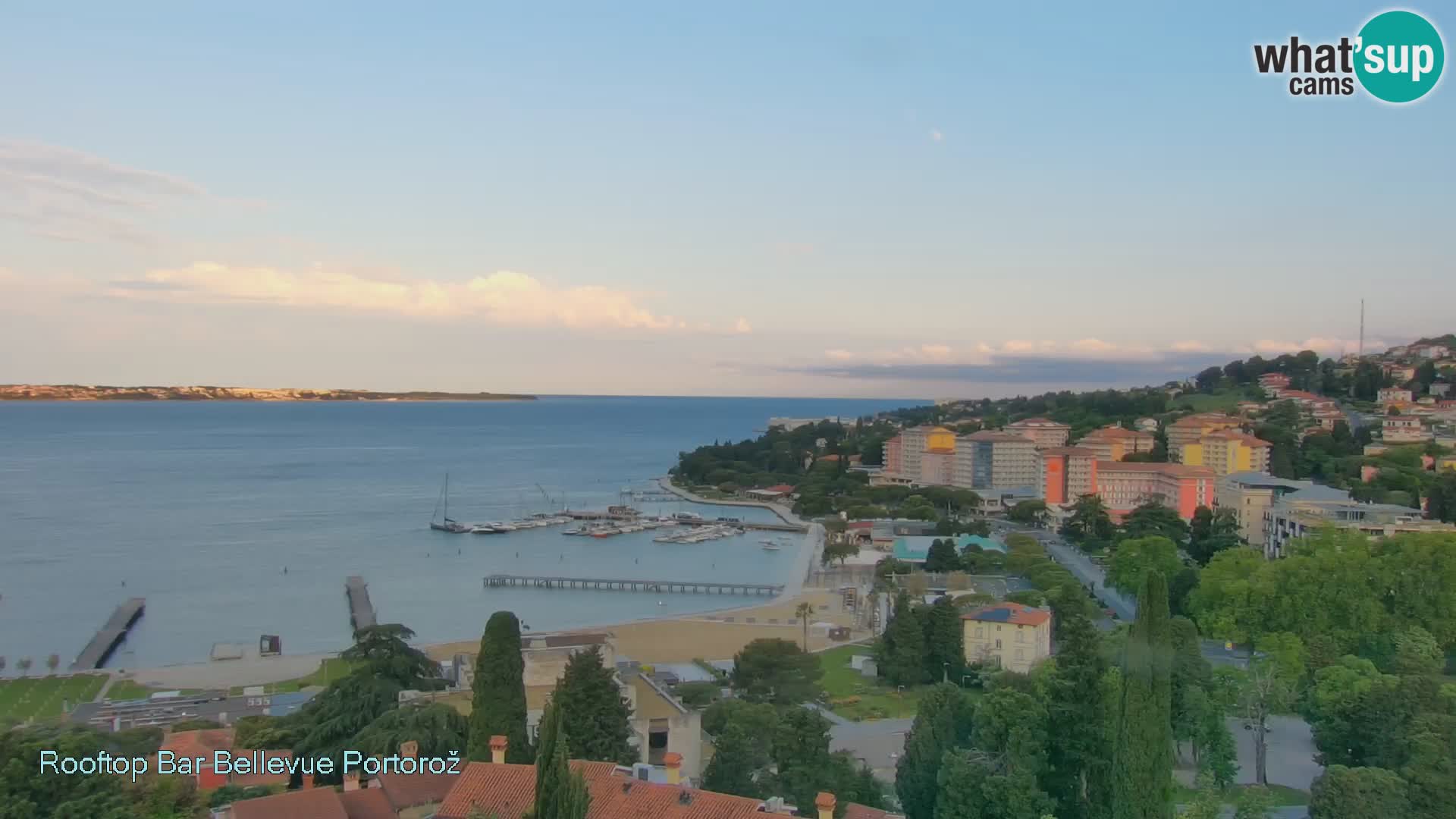 Portorož web kamera – pogled sa Villa Bellevue