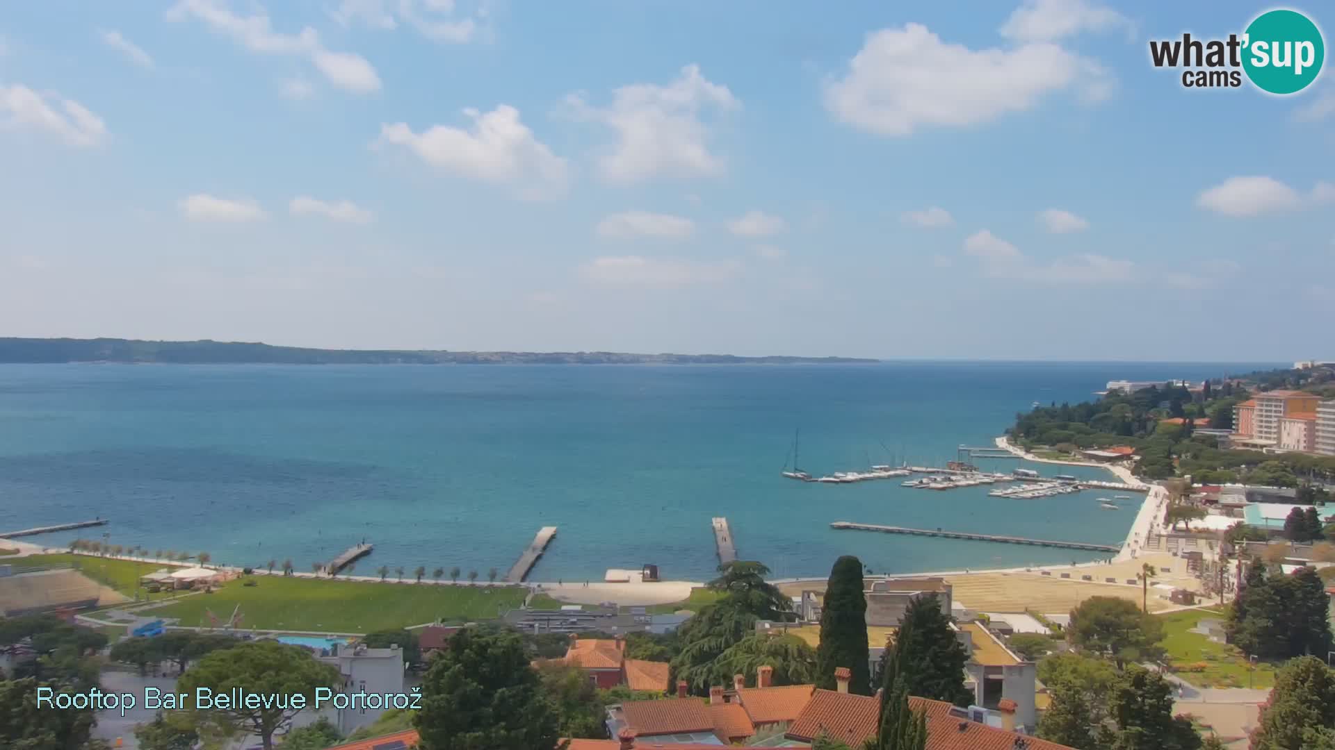 Portorož web kamera – pogled sa Villa Bellevue